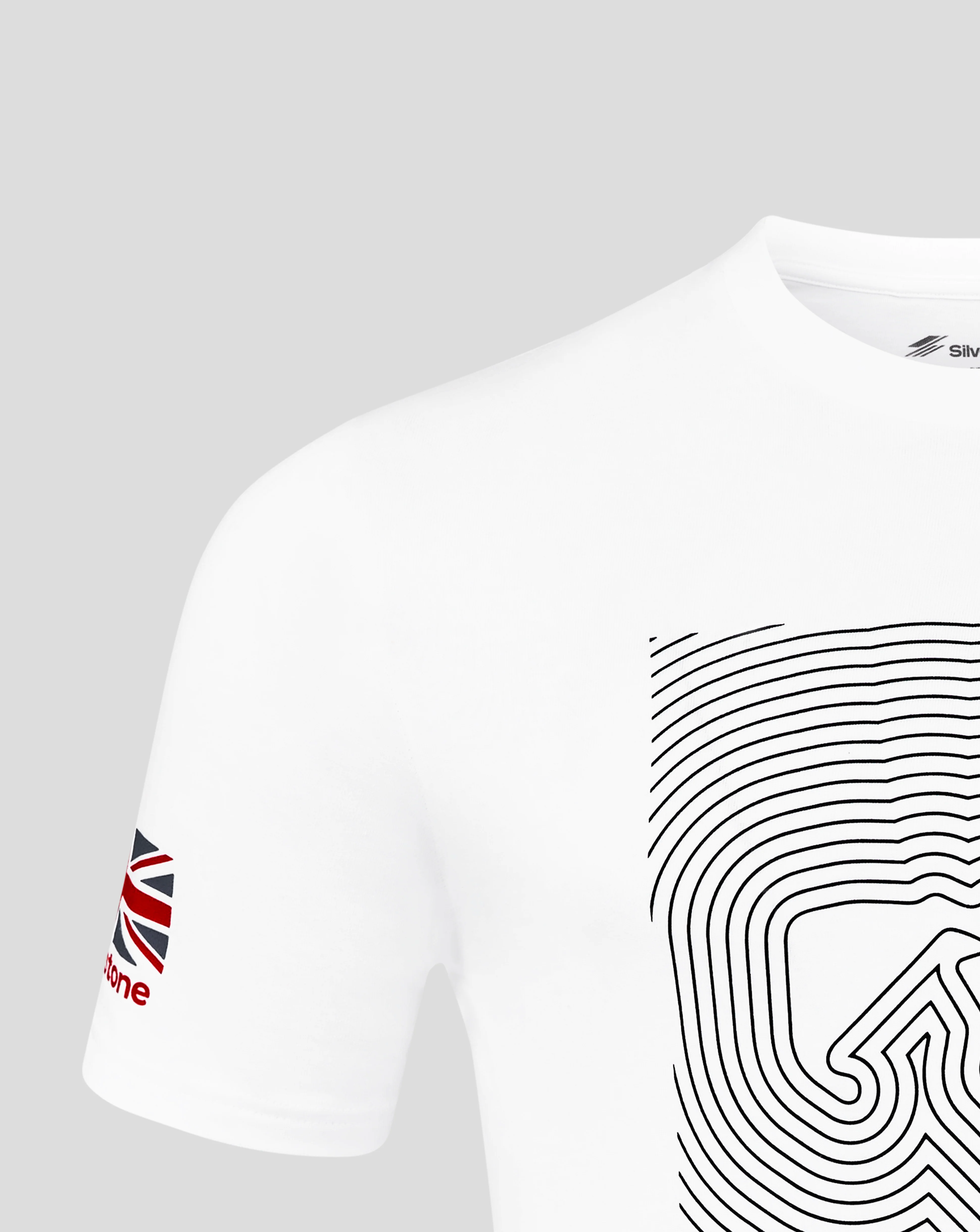 Silverstone Unisex Core T-Shirt - White & Grey - Image 13