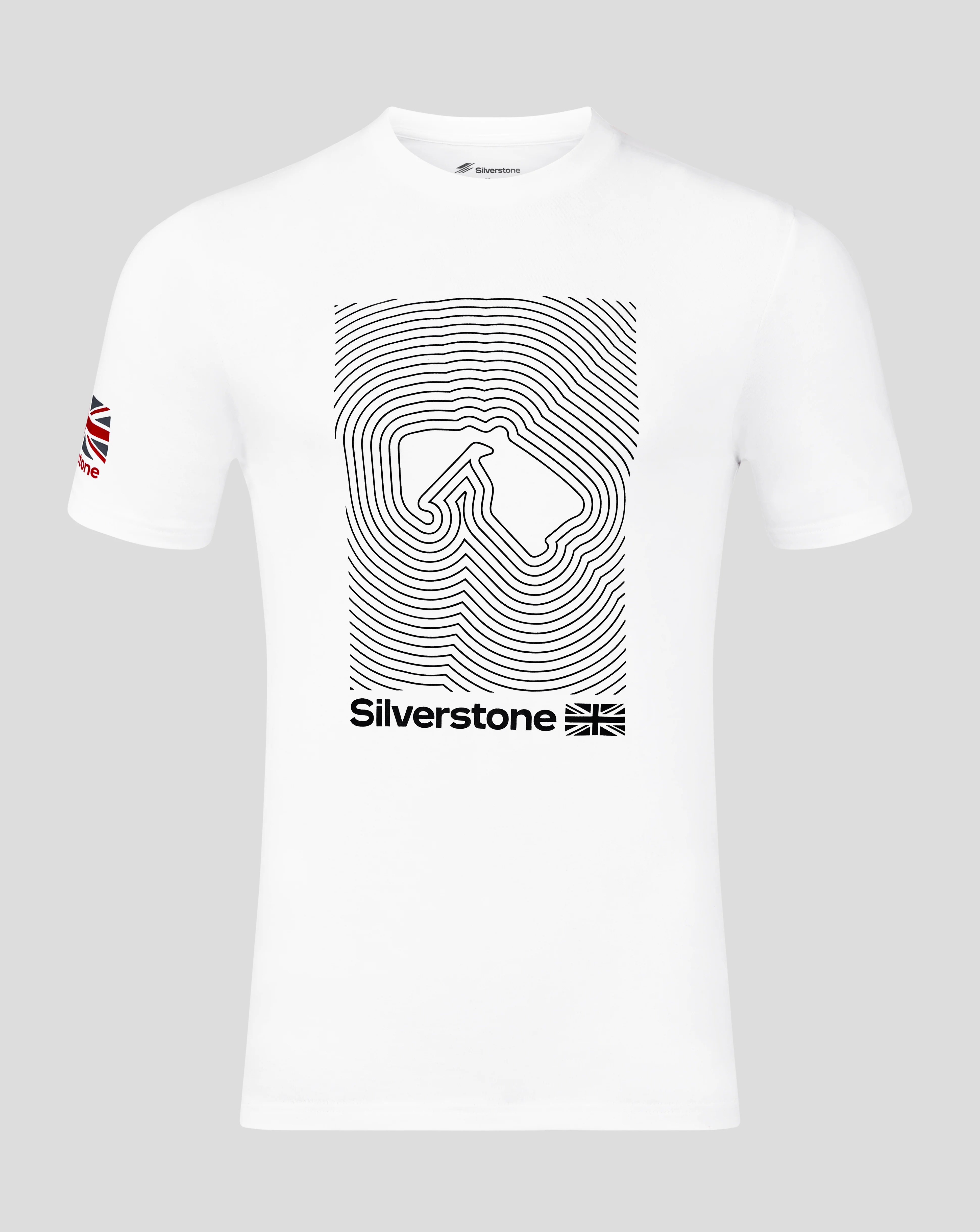 Silverstone Unisex Core T-Shirt - White & Grey - Image 3