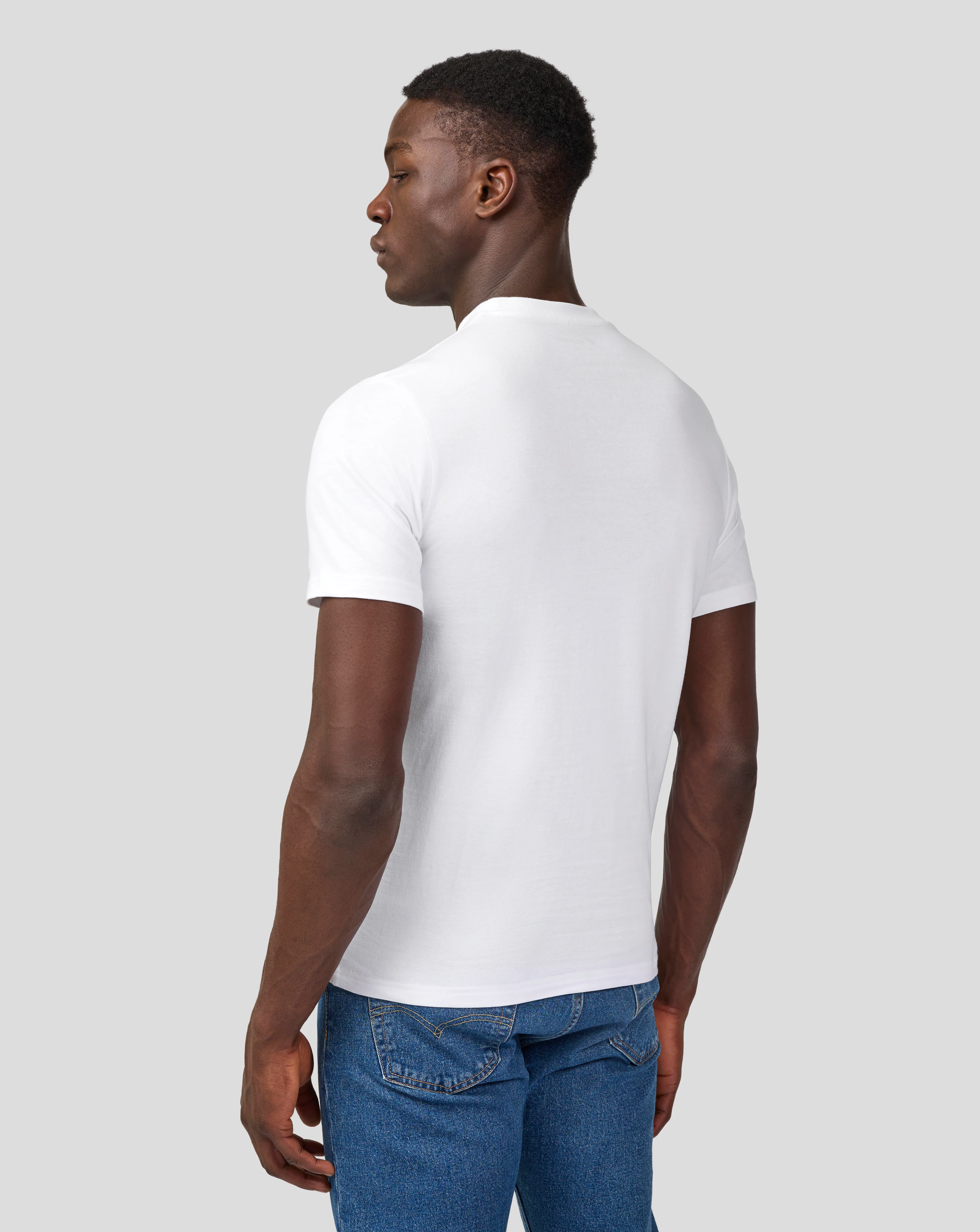 Silverstone Unisex Core T-Shirt - White & Grey - Image 4