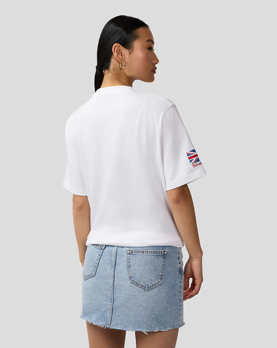 Silverstone Unisex Core T-Shirt - White & Grey - Image 5