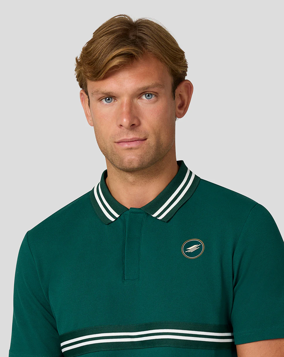 Silverstone x Castore Heritage Polo - Rainforest - Image 4