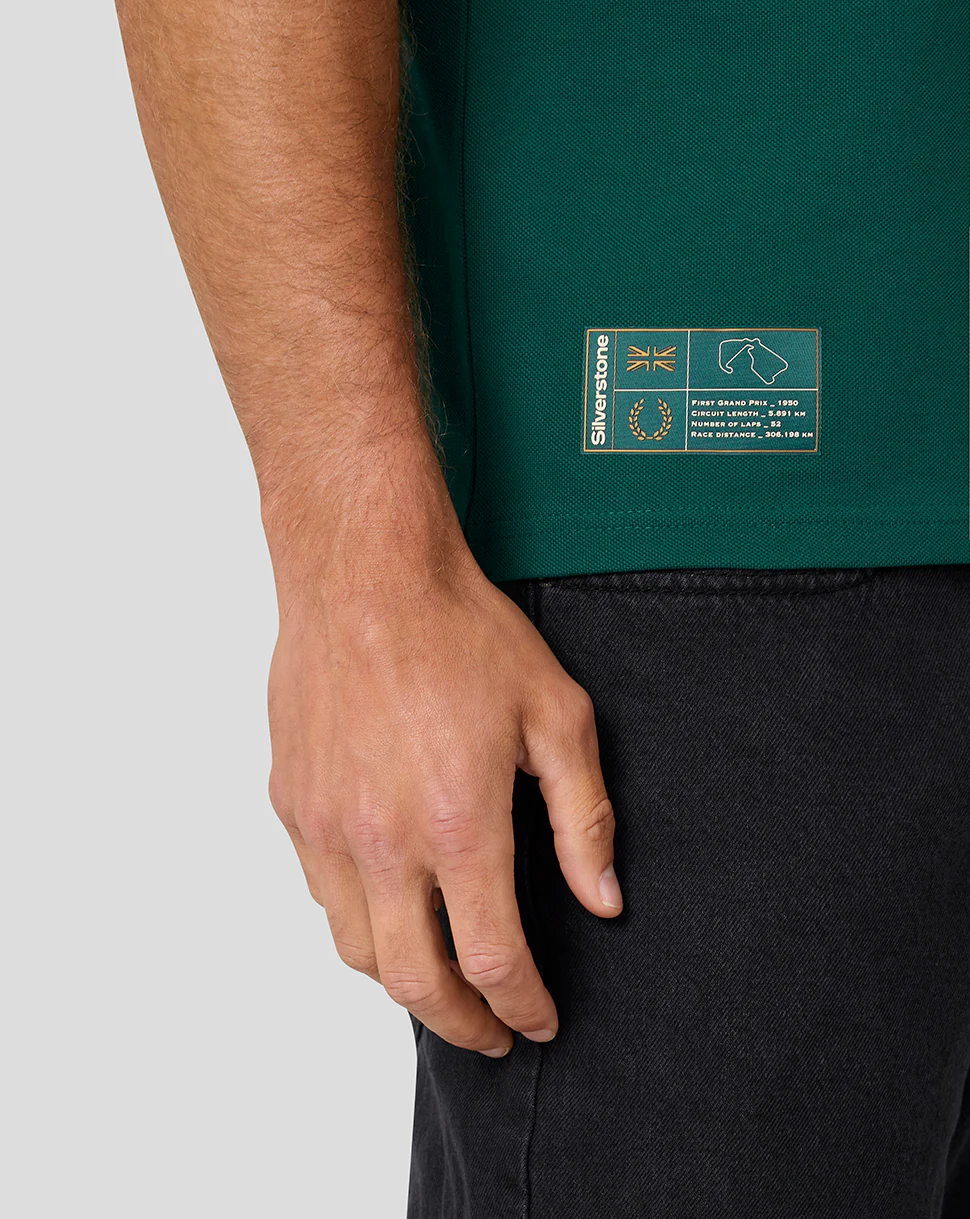Silverstone x Castore Heritage Polo - Rainforest - Image 5