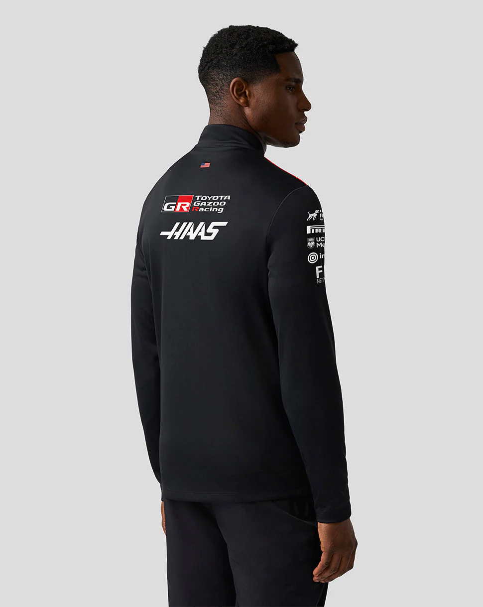 Unisex Official Haas Team Quarter Zip Midlayer - Image 3