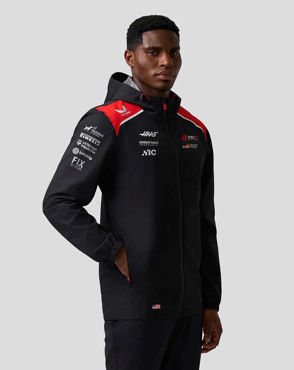 Official Haas Team Unisex Water Resistant Jacket - Image 9