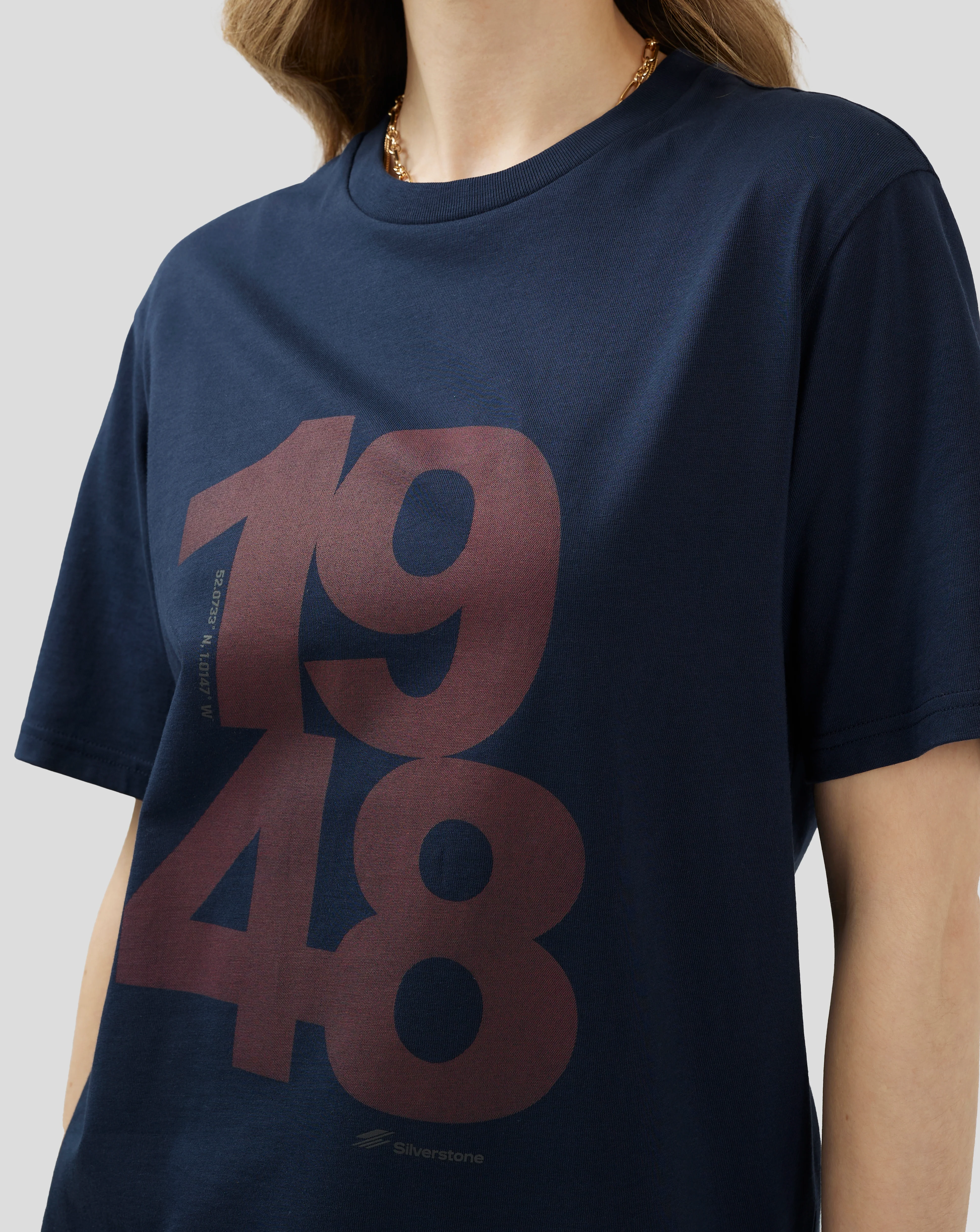Unisex Silverstone Core 1948 T-Shirt - Black Iris - Image 6