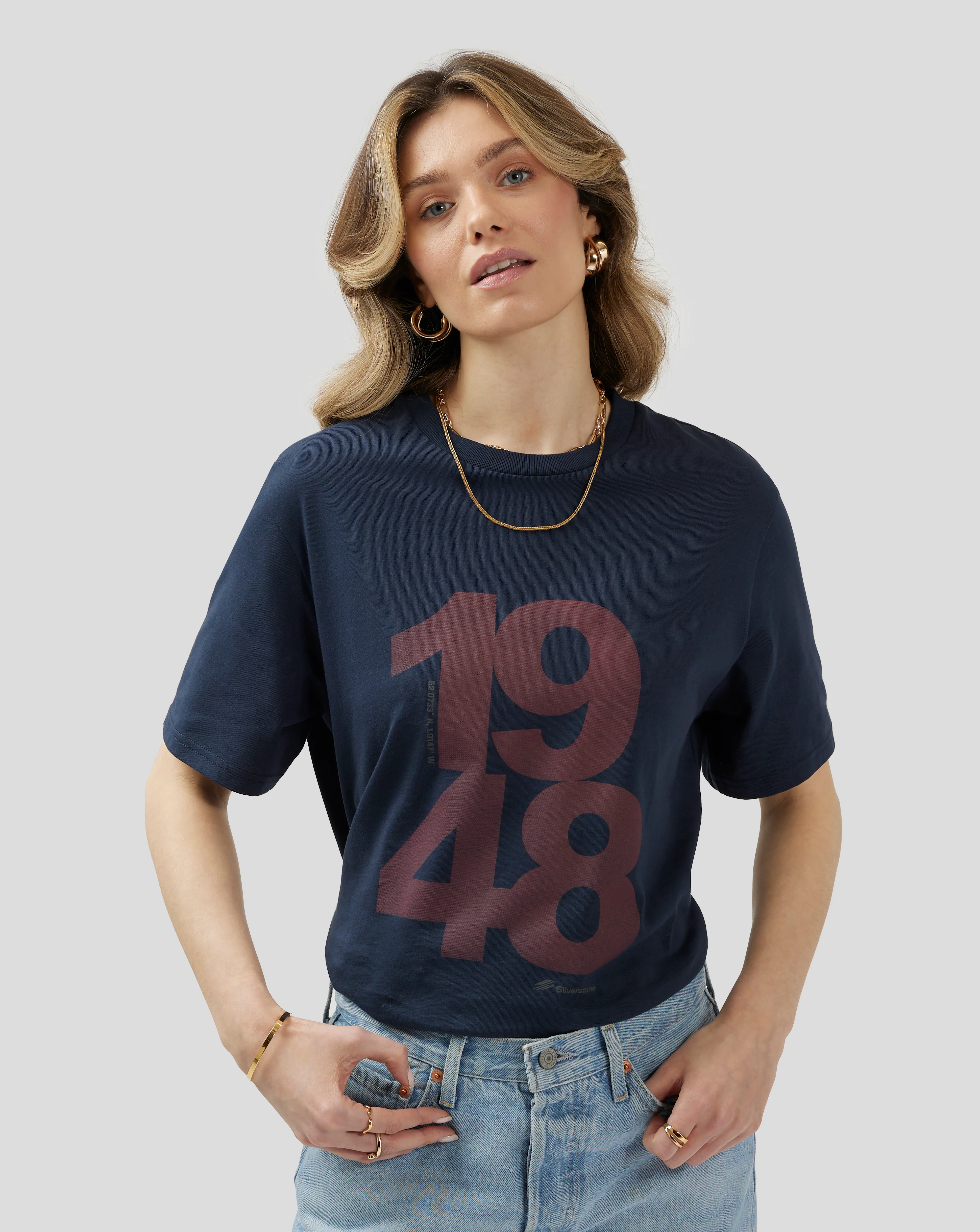 Unisex Silverstone Core 1948 T-Shirt - Black Iris - Image 7