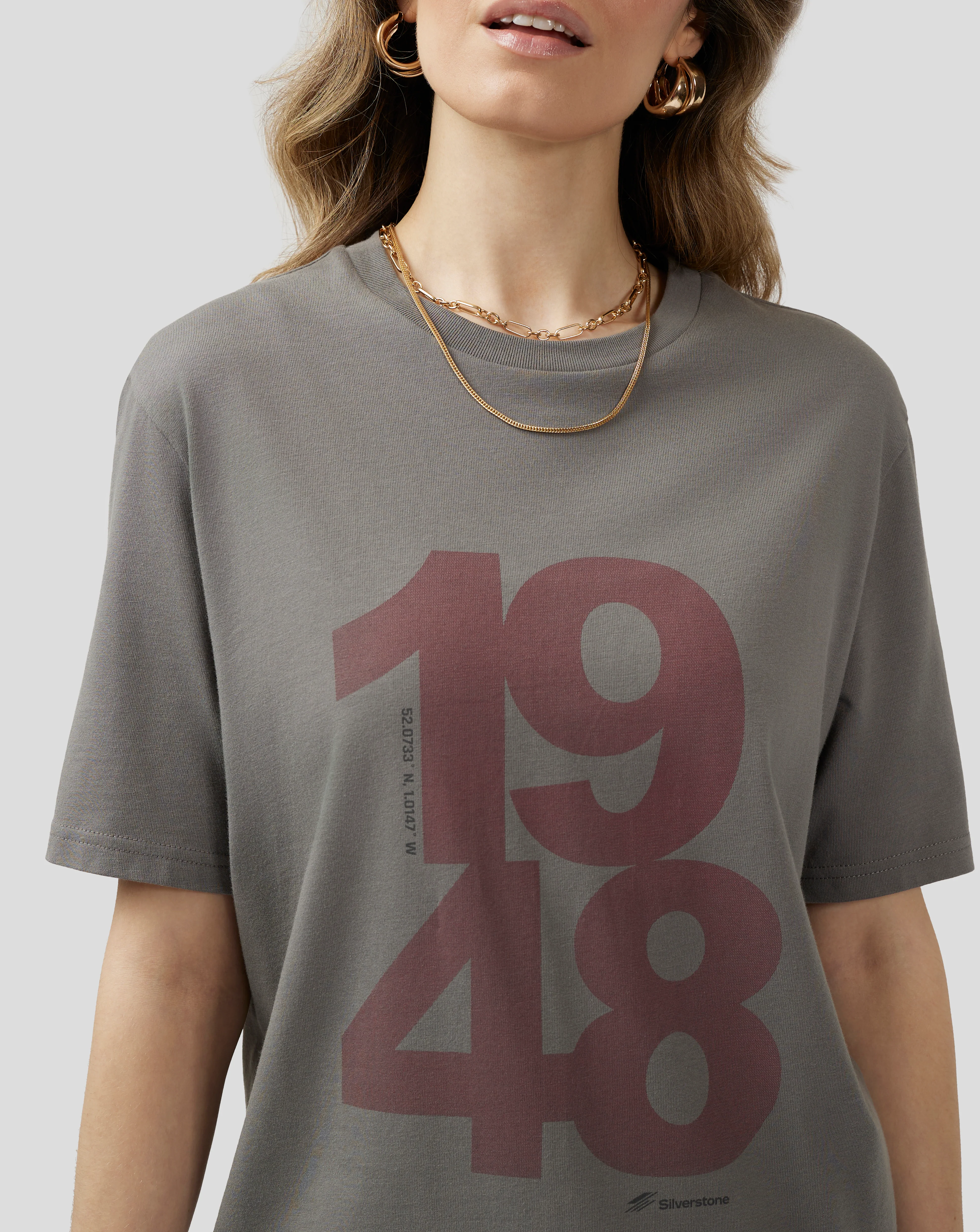 Unisex Silverstone Core 1948 T-Shirt - Charcoal Grey - Image 7