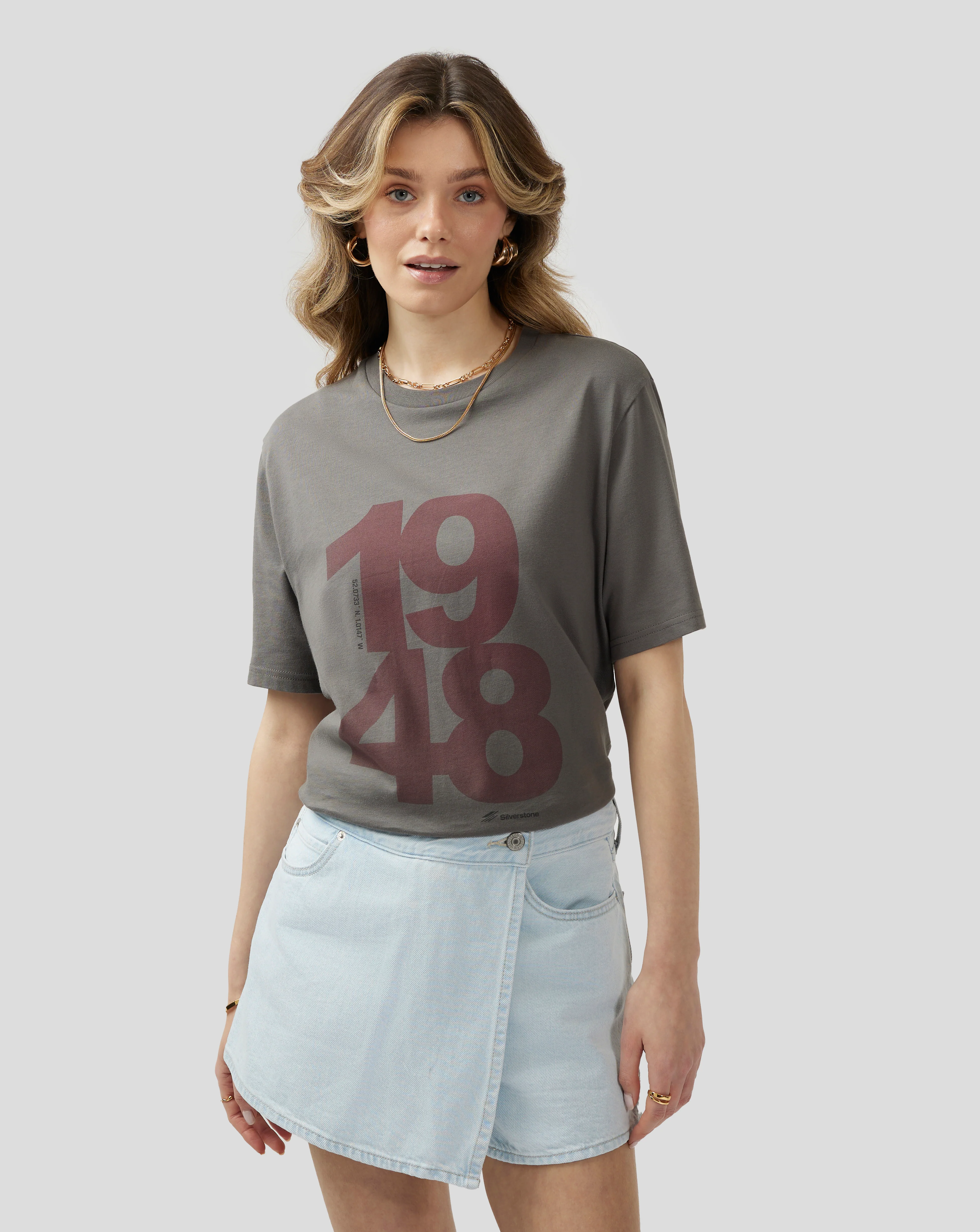 Unisex Silverstone Core 1948 T-Shirt - Charcoal Grey - Image 8