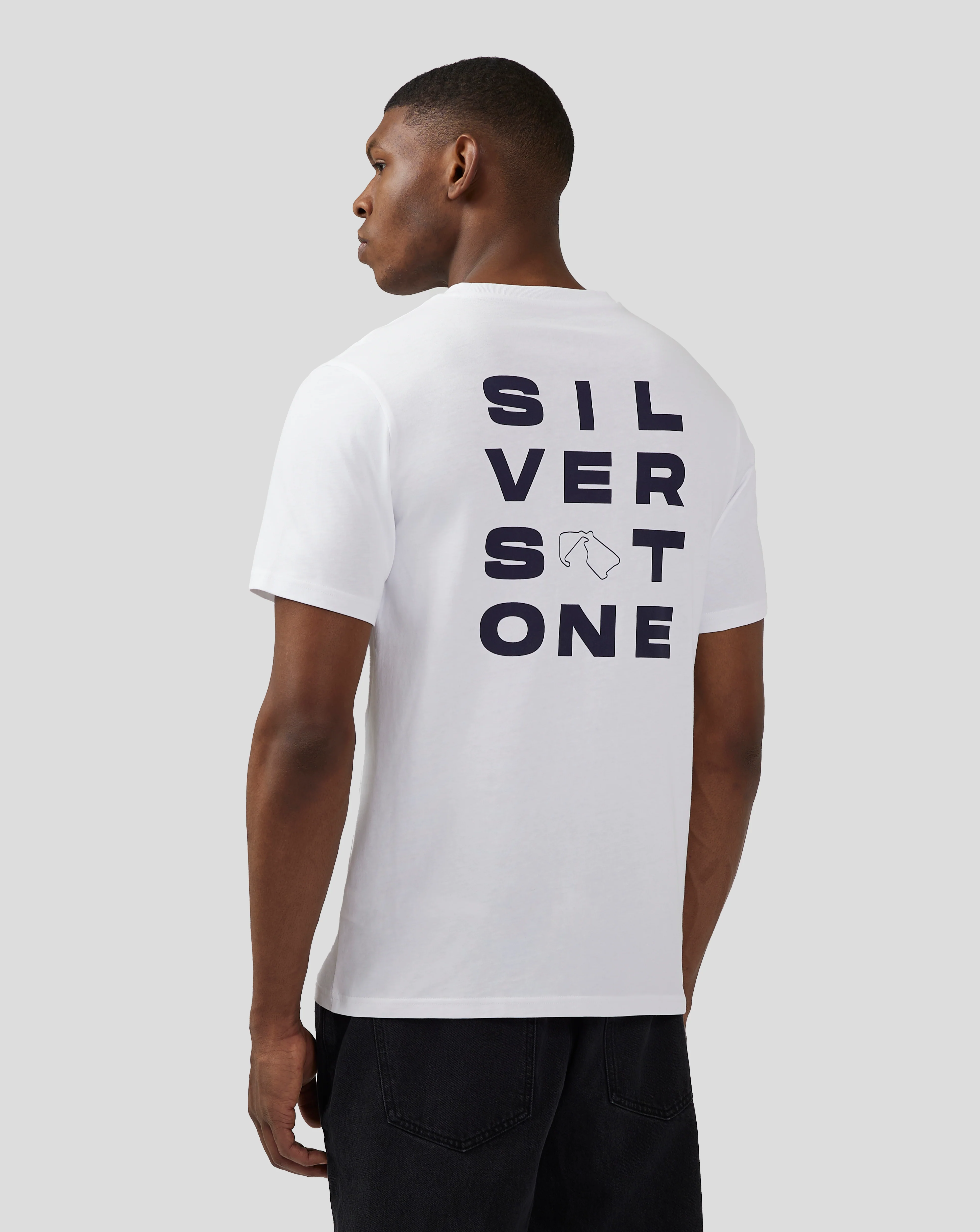 Unisex Silverstone Core Graphic T-Shirt - Brilliant White - Image 3