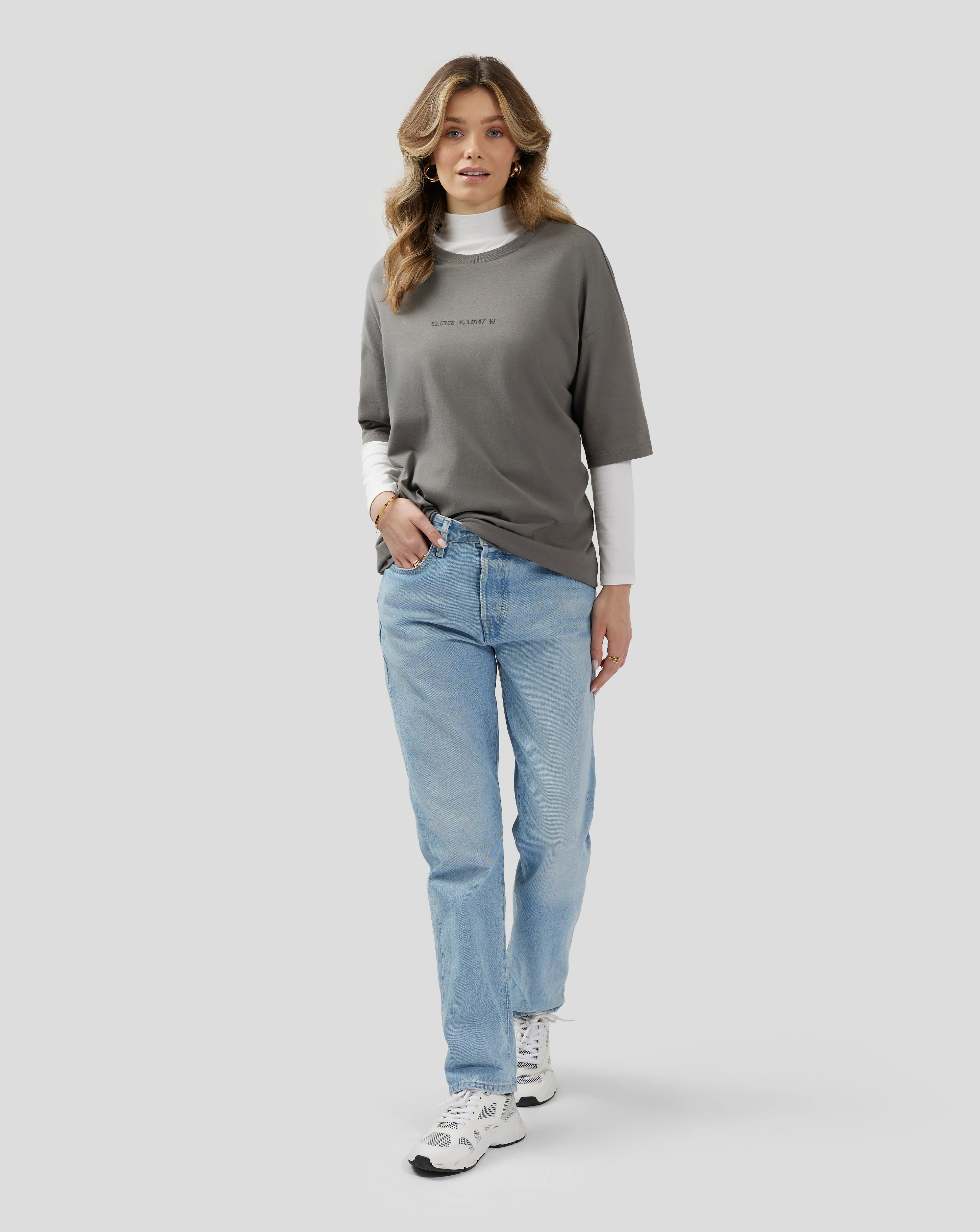 Unisex Silverstone Core Oversized T-Shirt - Charcoal Grey - Image 10