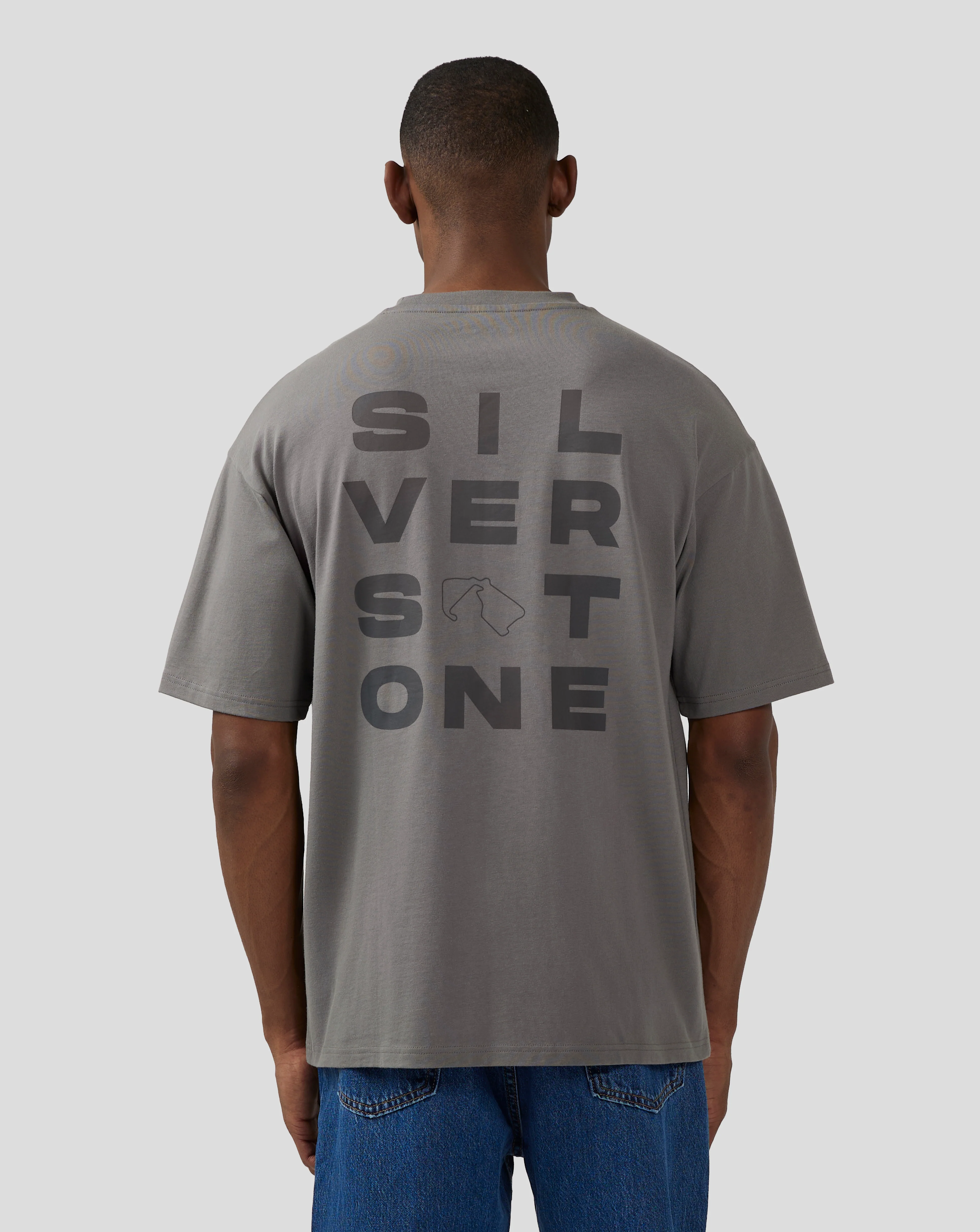 Unisex Silverstone Core Oversized T-Shirt - Charcoal Grey - Image 3