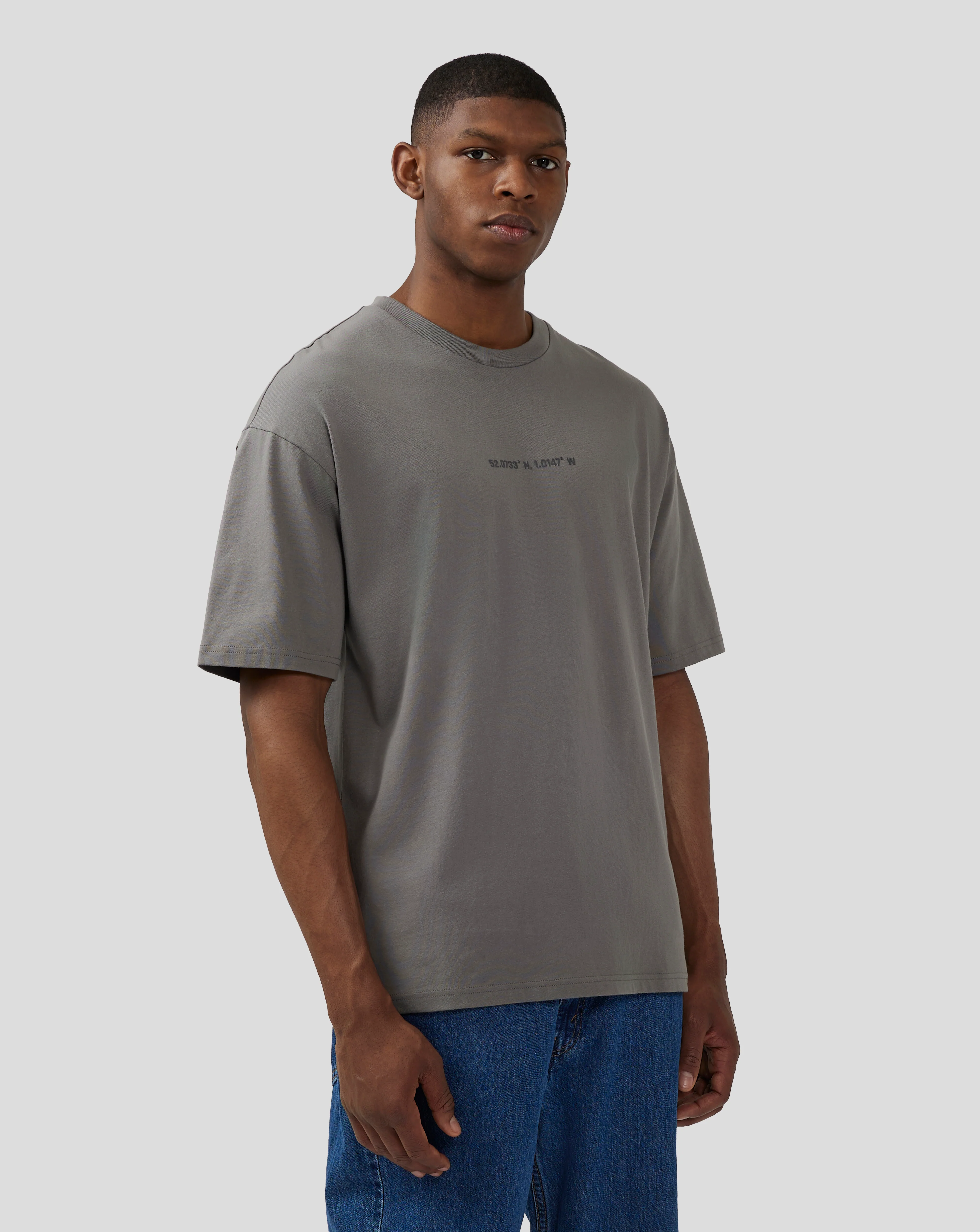 Unisex Silverstone Core Oversized T-Shirt - Charcoal Grey - Image 4