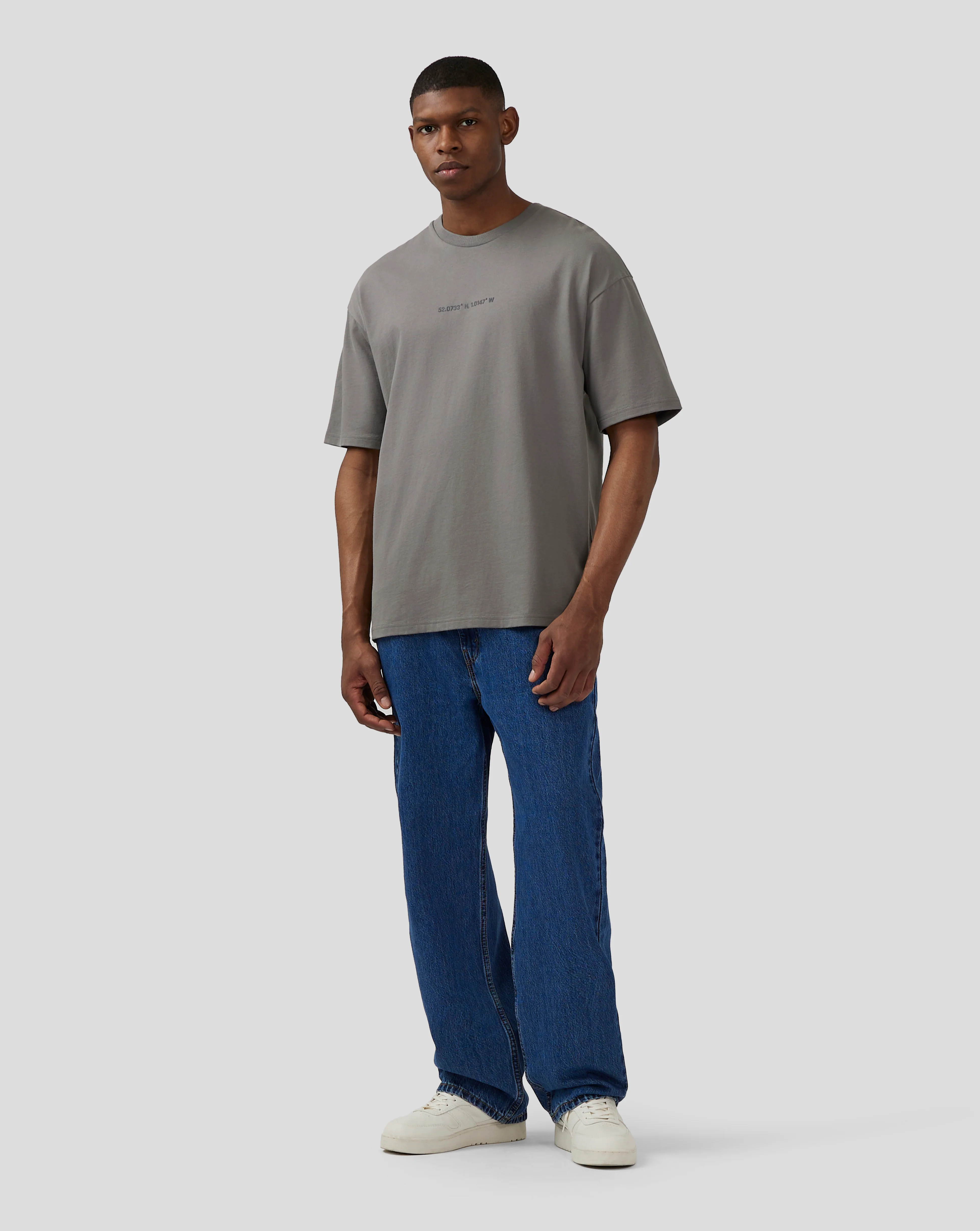 Unisex Silverstone Core Oversized T-Shirt - Charcoal Grey - Image 5