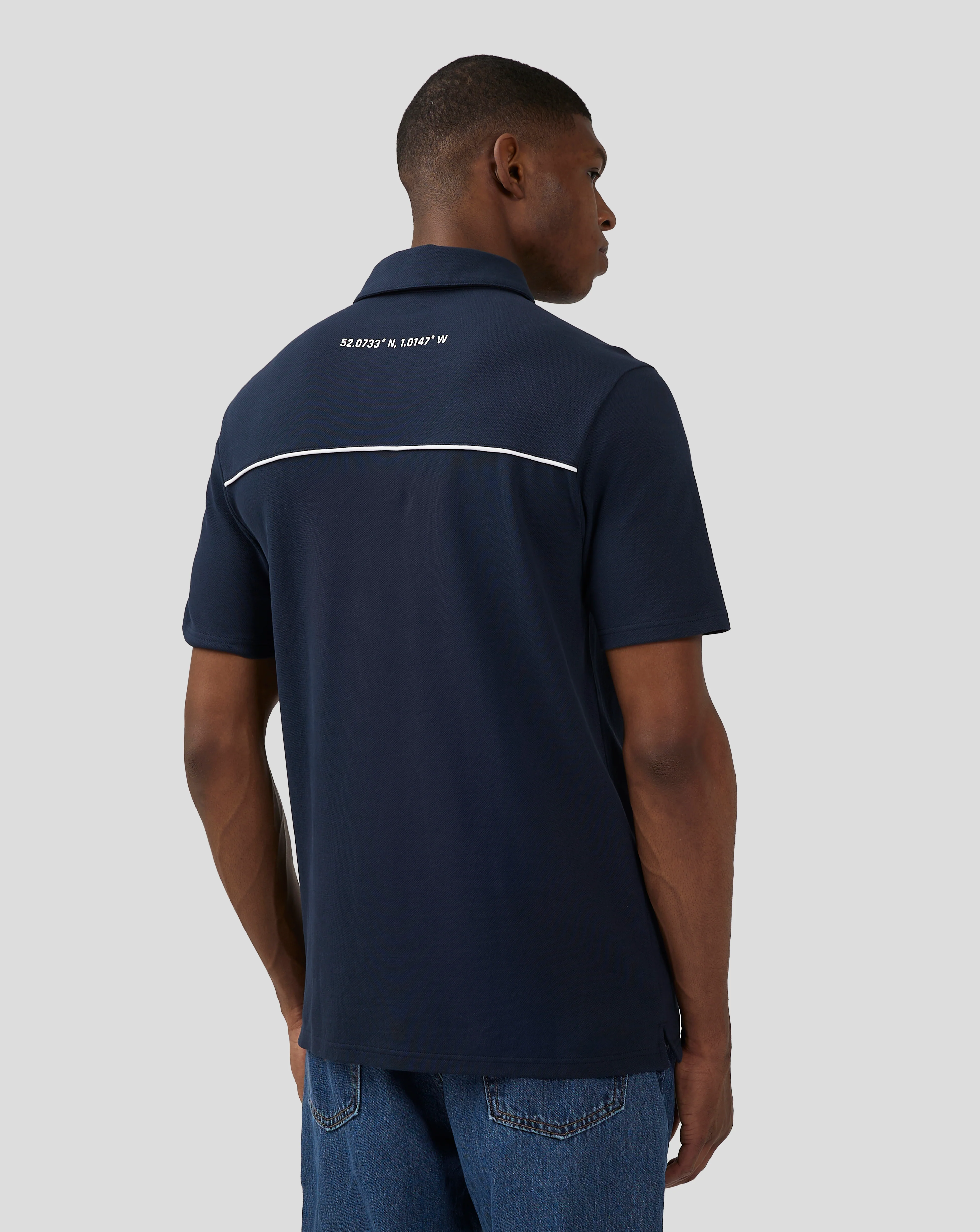 Unisex Silverstone Core Polo-Shirt - Black Iris - Image 3