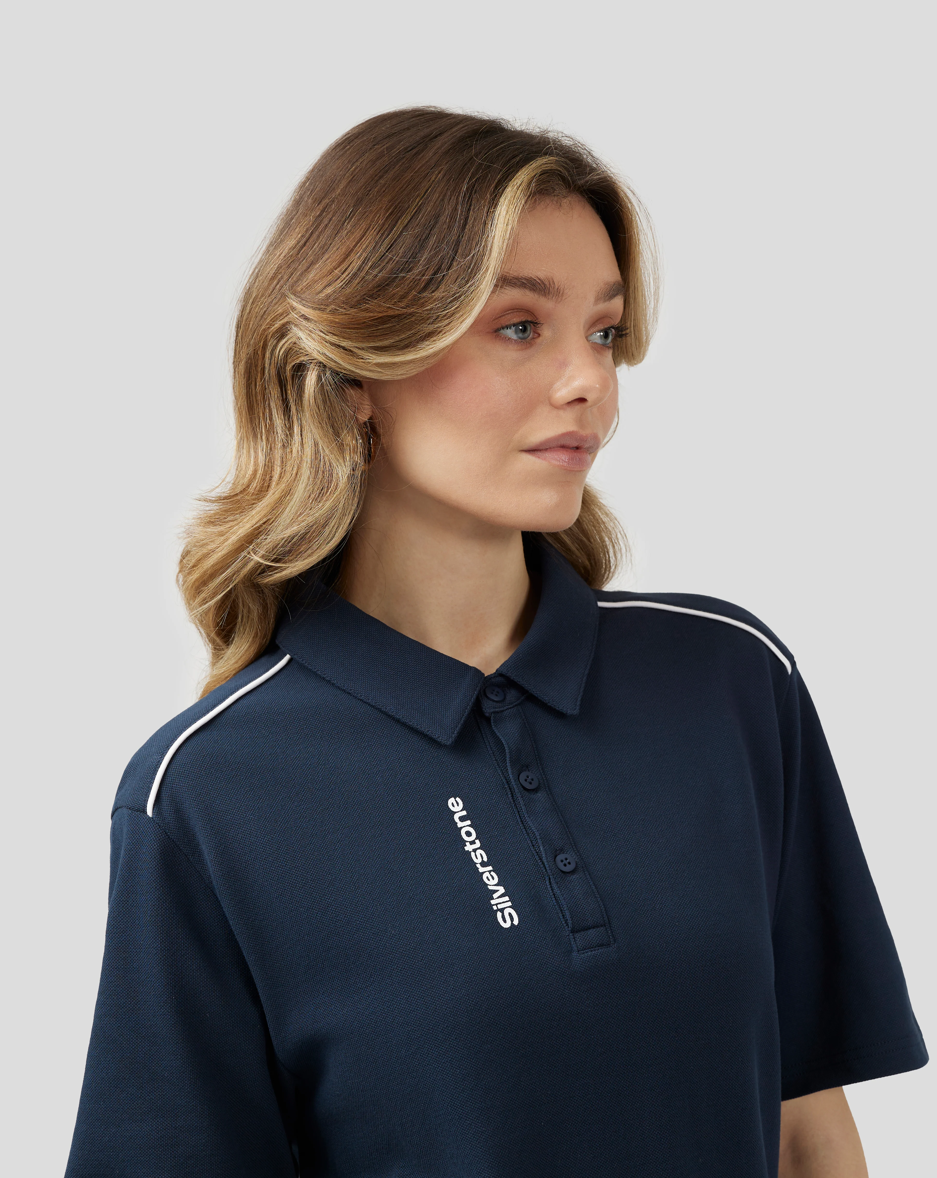 Unisex Silverstone Core Polo-Shirt - Black Iris - Image 6