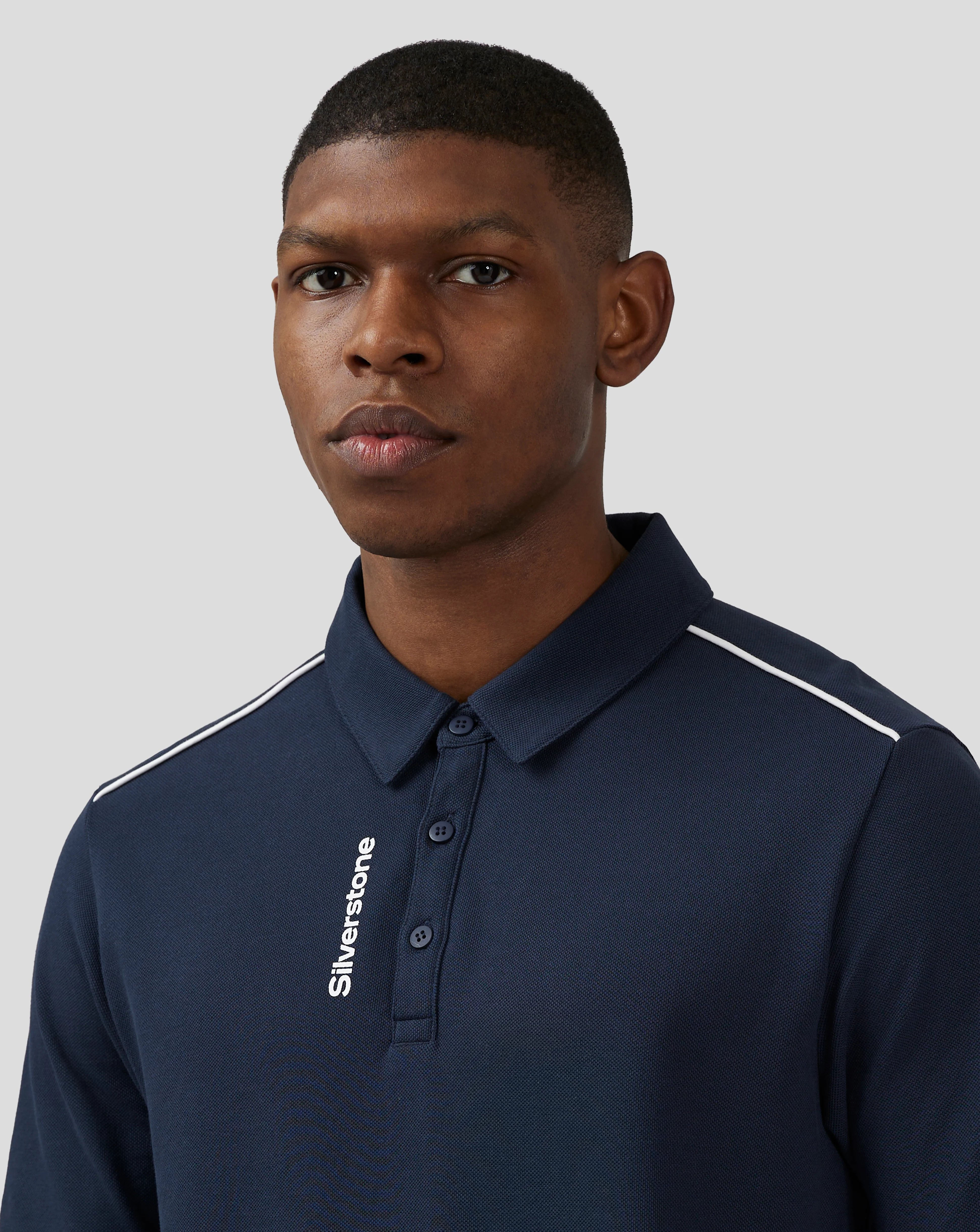 Unisex Silverstone Core Polo-Shirt - Black Iris - Image 7