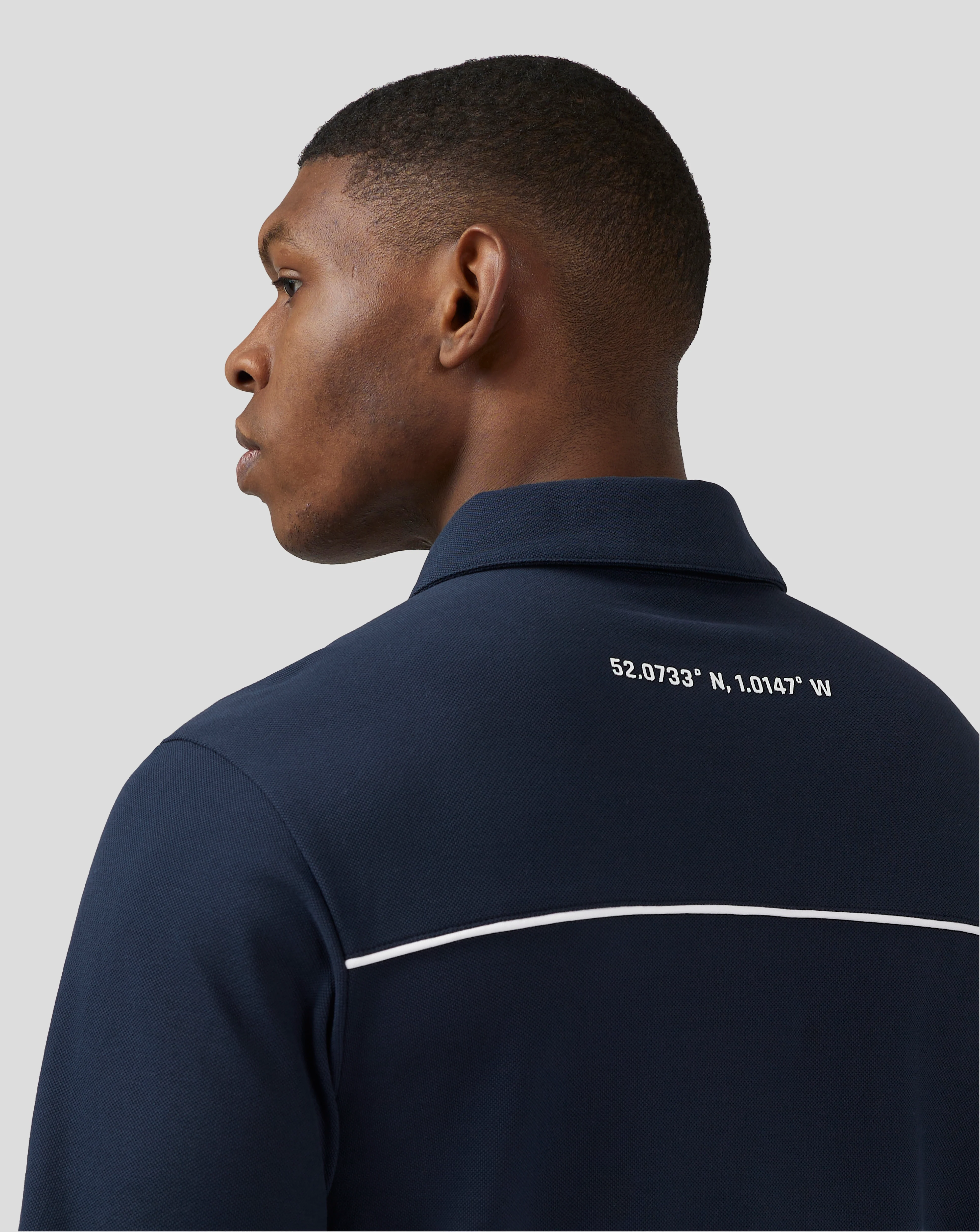 Unisex Silverstone Core Polo-Shirt - Black Iris - Image 8