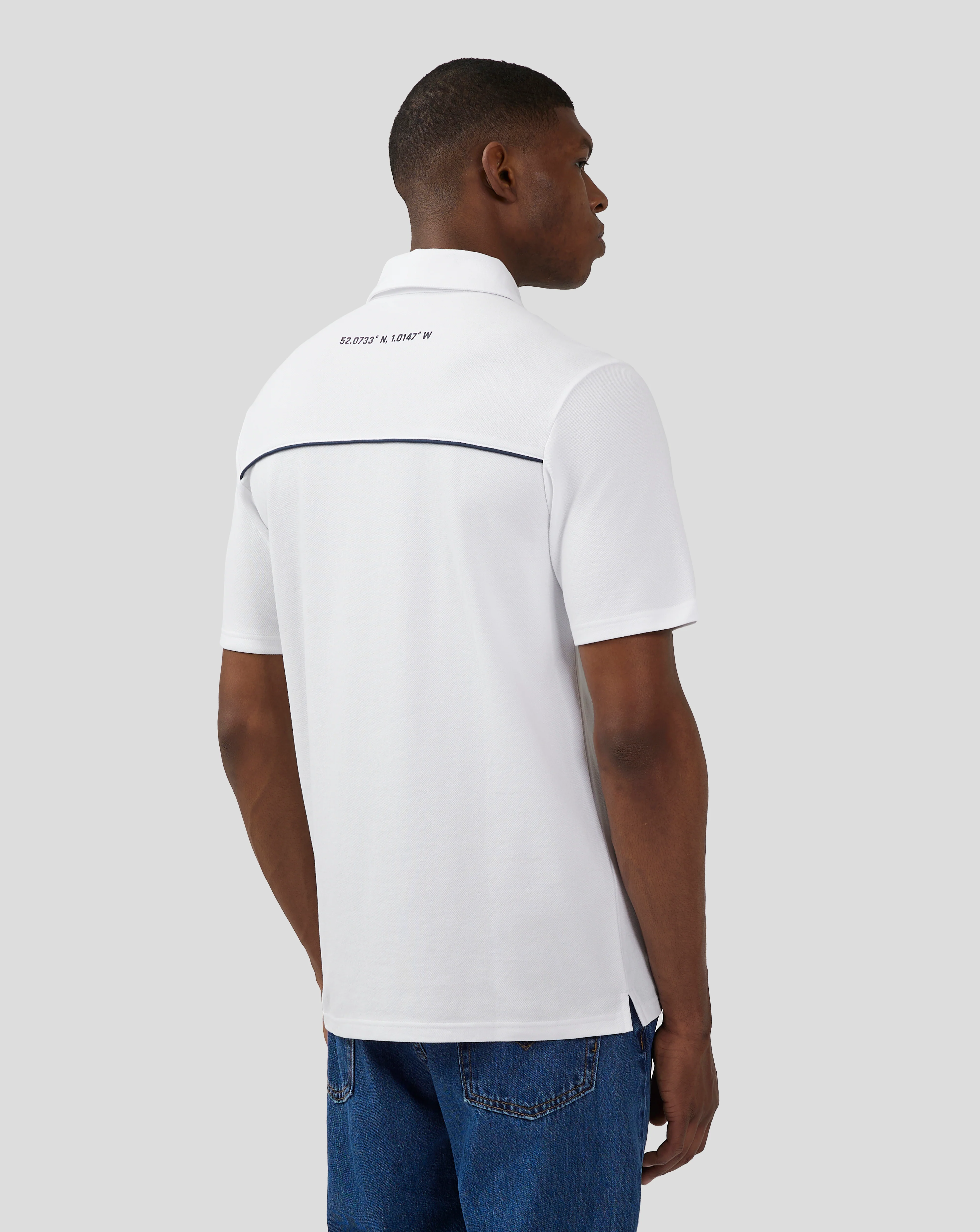 Unisex Silverstone Core Polo-Shirt - Brilliant White - Image 3