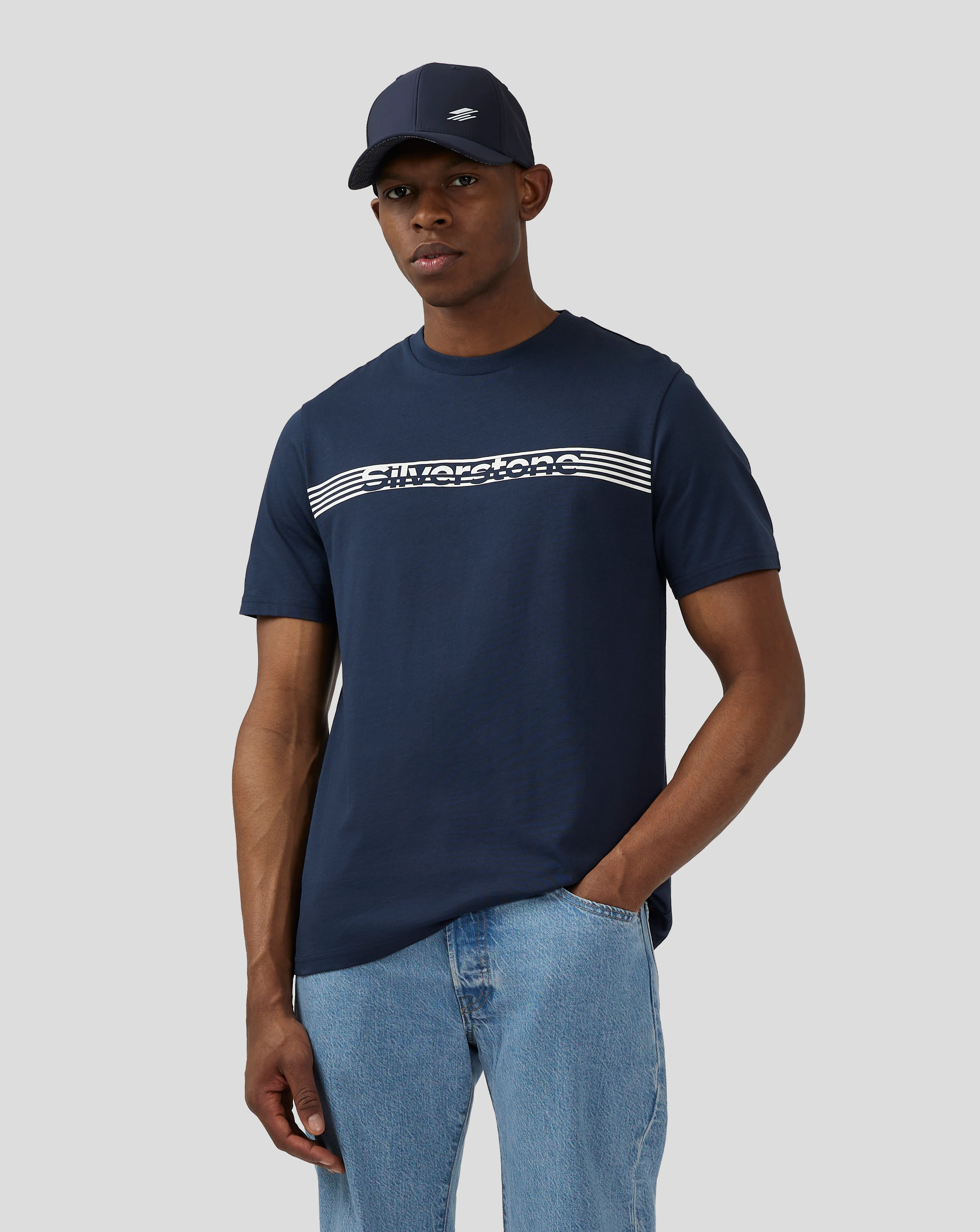 Unisex Silverstone Core T-Shirt - Black Iris - Image 3