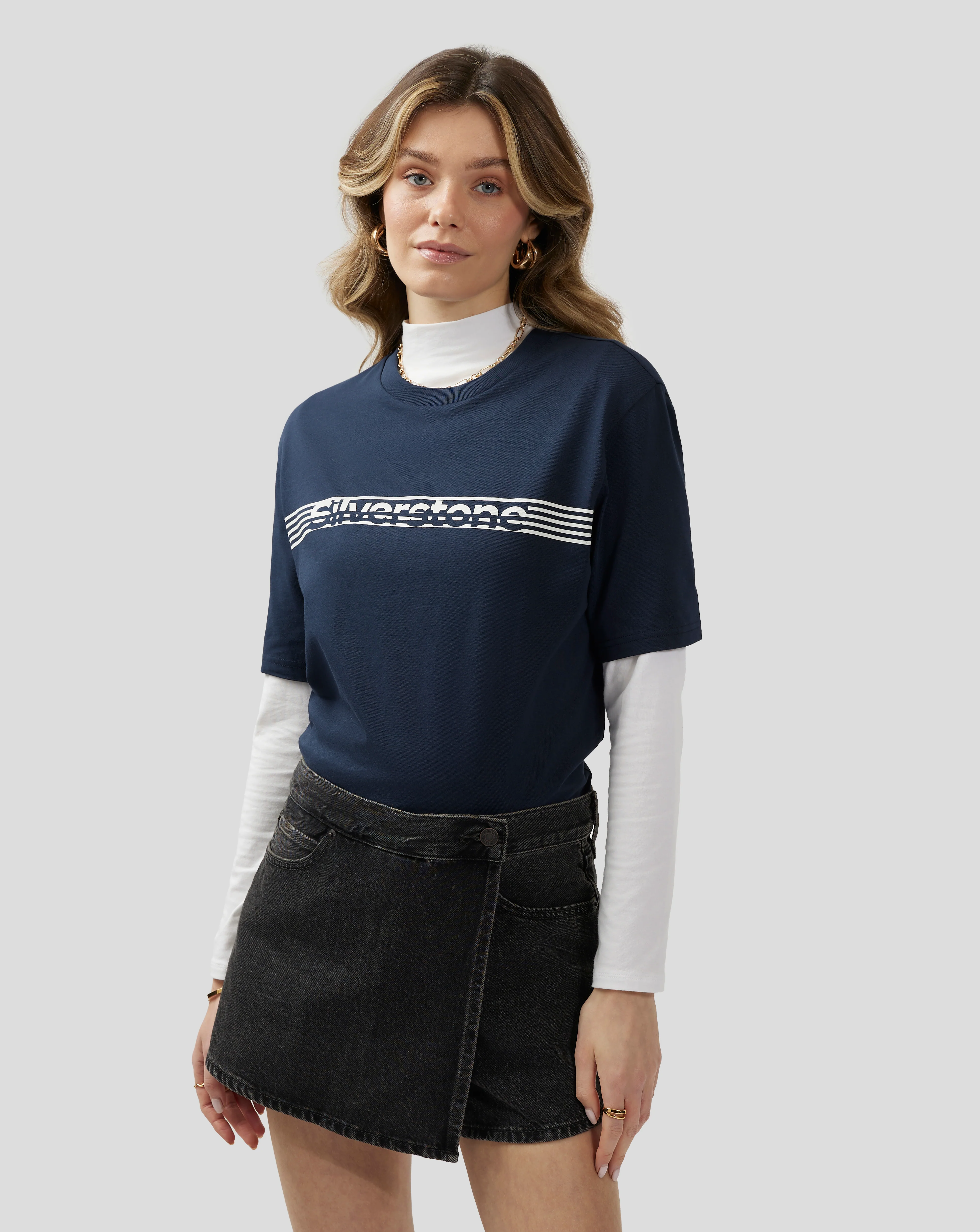 Unisex Silverstone Core T-Shirt - Black Iris - Image 7