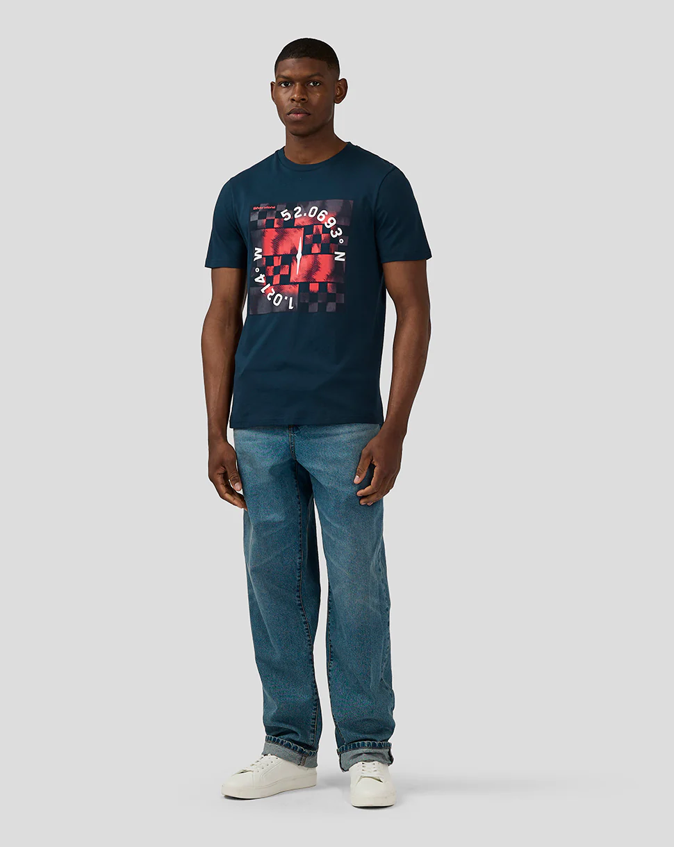 Unisex Silverstone x Castore Coordinate Graphic T-Shirt - Black Iris - Image 10