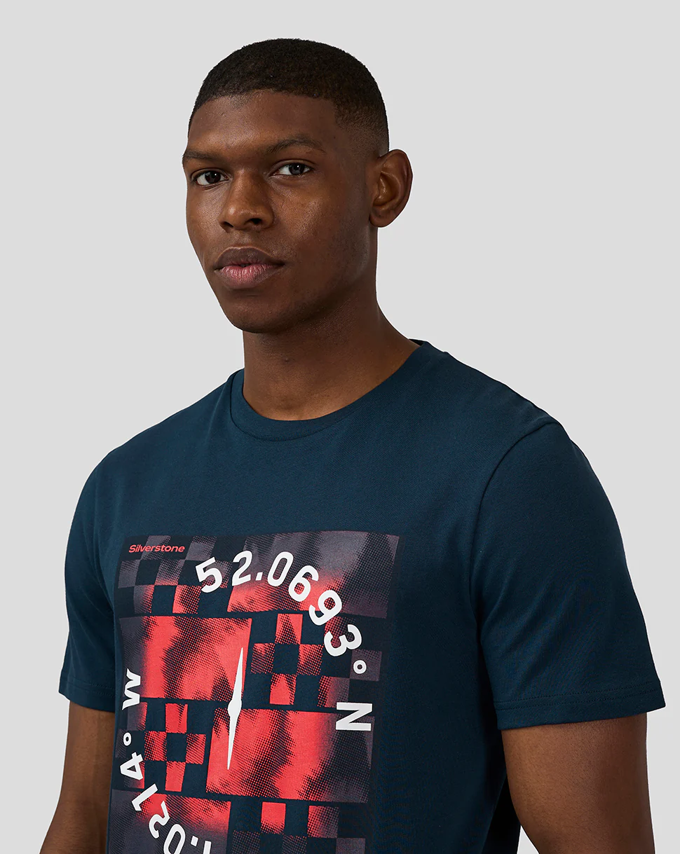 Unisex Silverstone x Castore Coordinate Graphic T-Shirt - Black Iris - Image 5