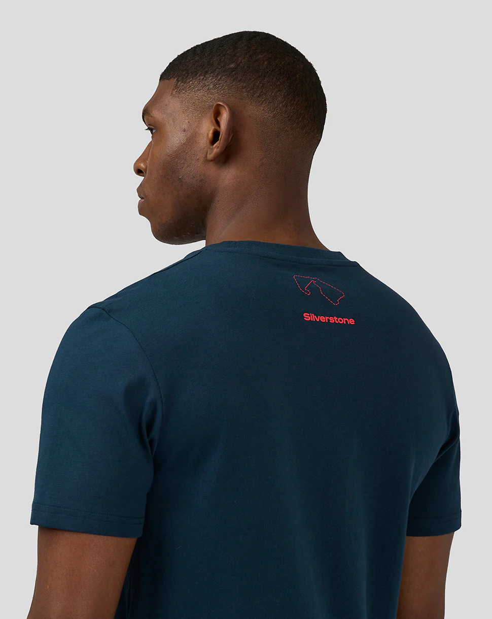 Unisex Silverstone x Castore Coordinate Graphic T-Shirt - Black Iris - Image 6