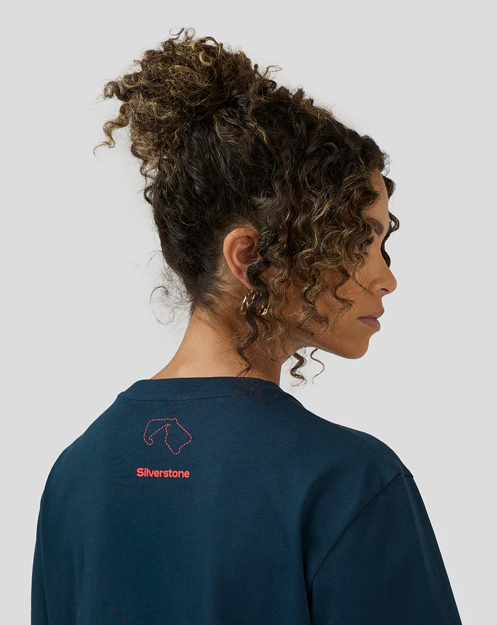 Unisex Silverstone x Castore Coordinate Graphic T-Shirt - Black Iris - Image 8