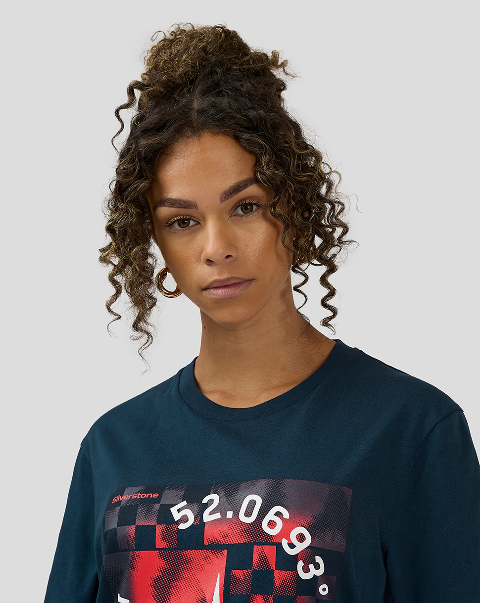 Unisex Silverstone x Castore Coordinate Graphic T-Shirt - Black Iris - Image 9