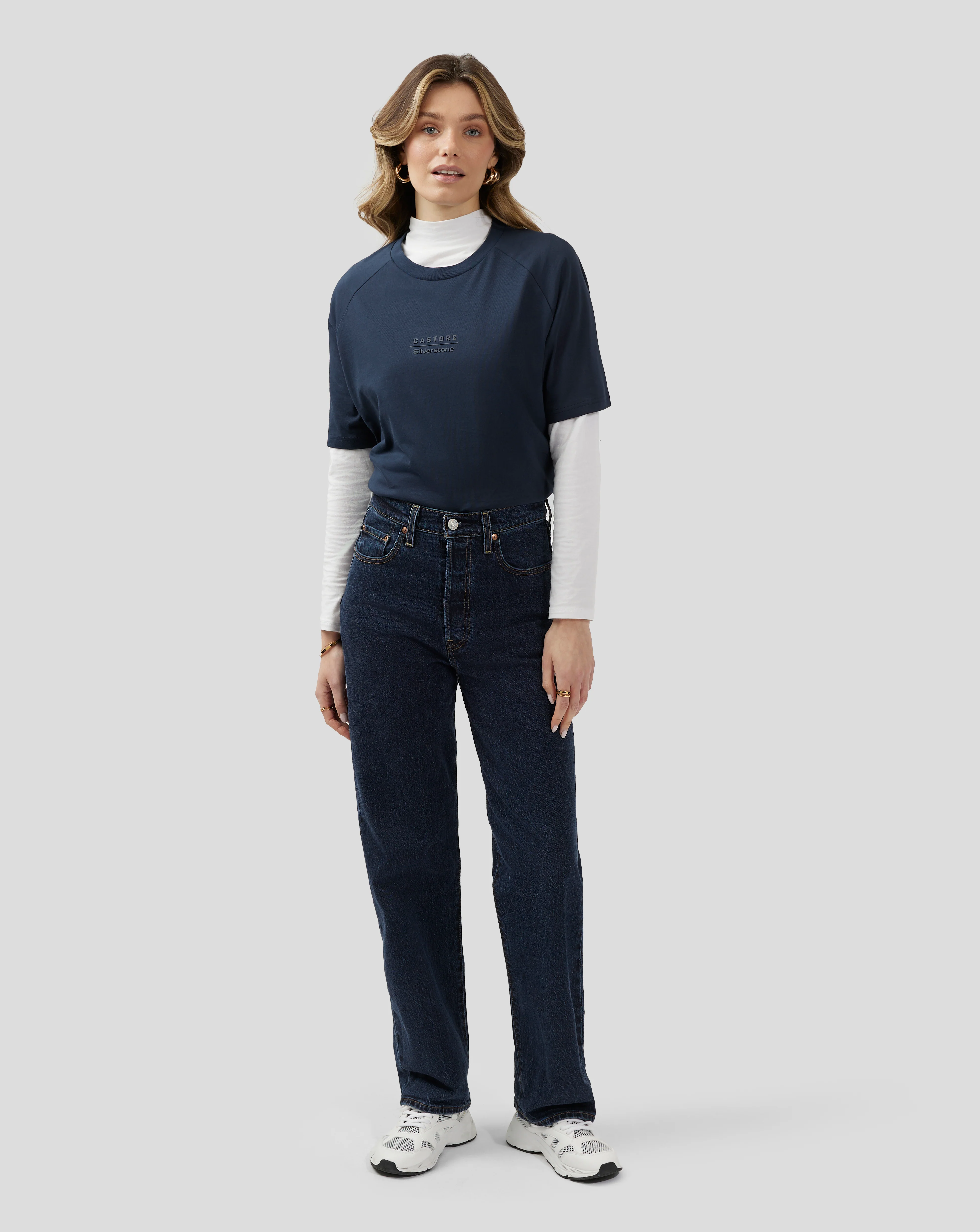 Unisex Silverstone x Castore Short Sleeve T-Shirt - Black Iris - Image 10
