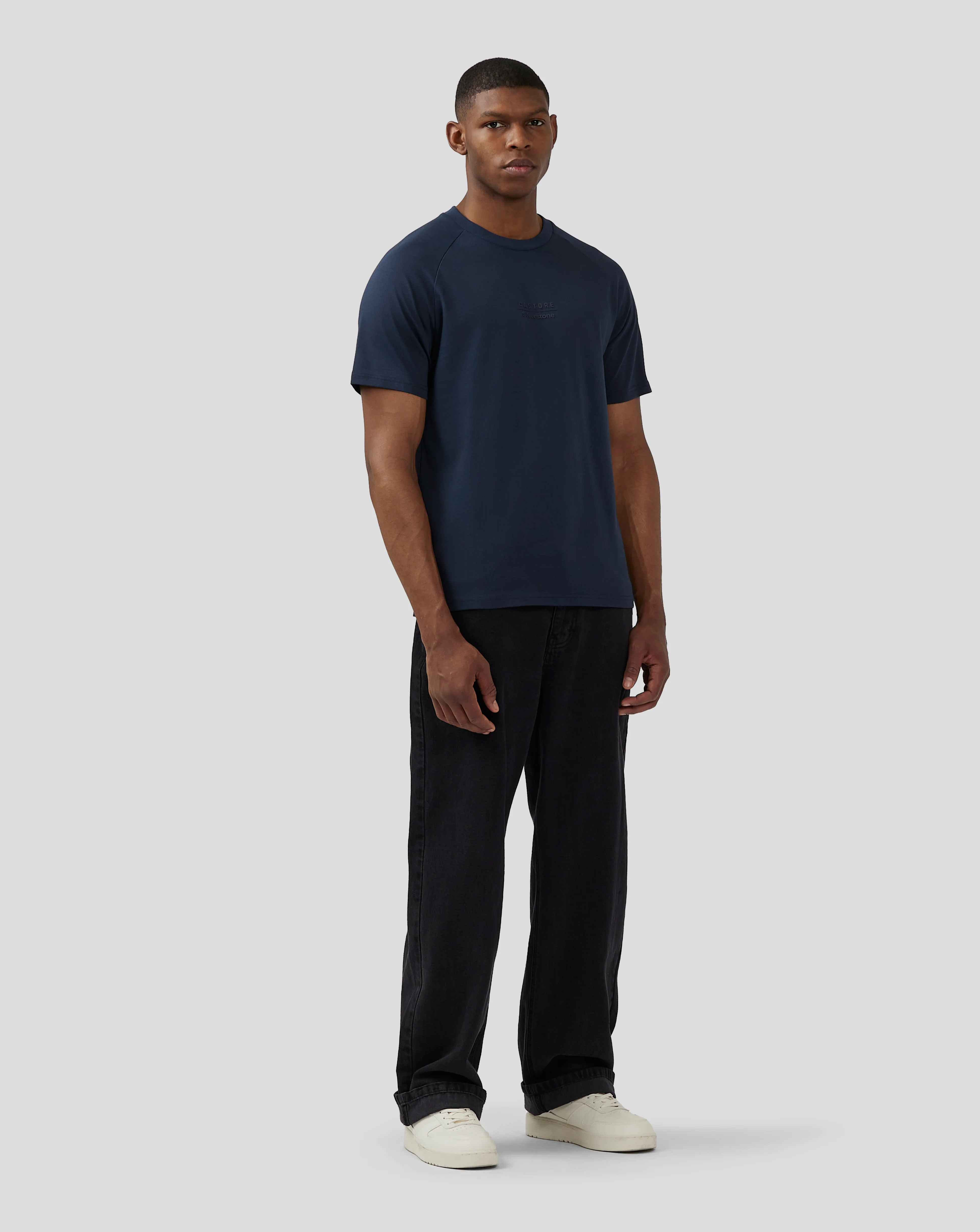 Unisex Silverstone x Castore Short Sleeve T-Shirt - Black Iris - Image 9