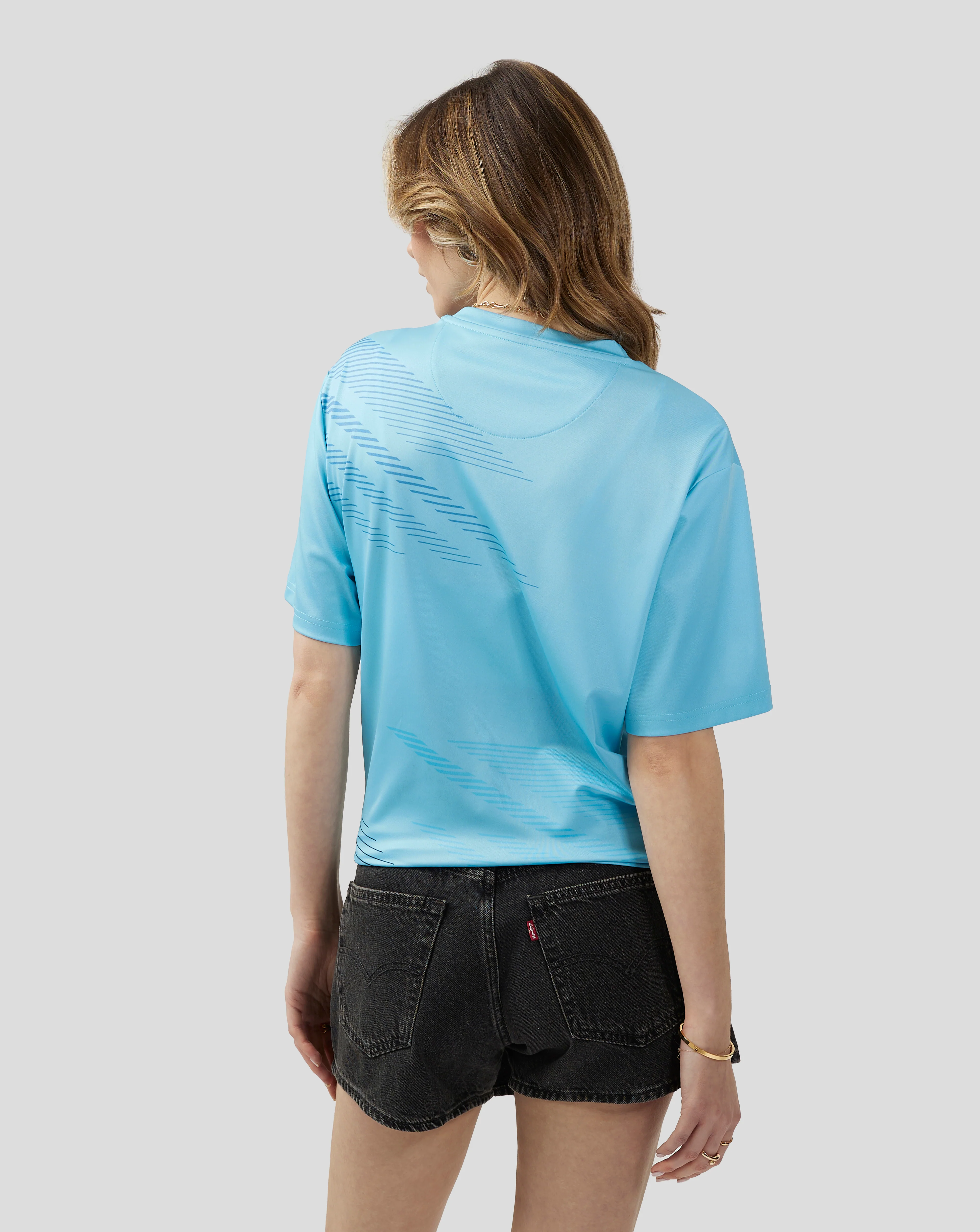 Unisex Silverstone x Castore Sublimated Short Sleeve T-Shirt - Cabana Blue - Image 4
