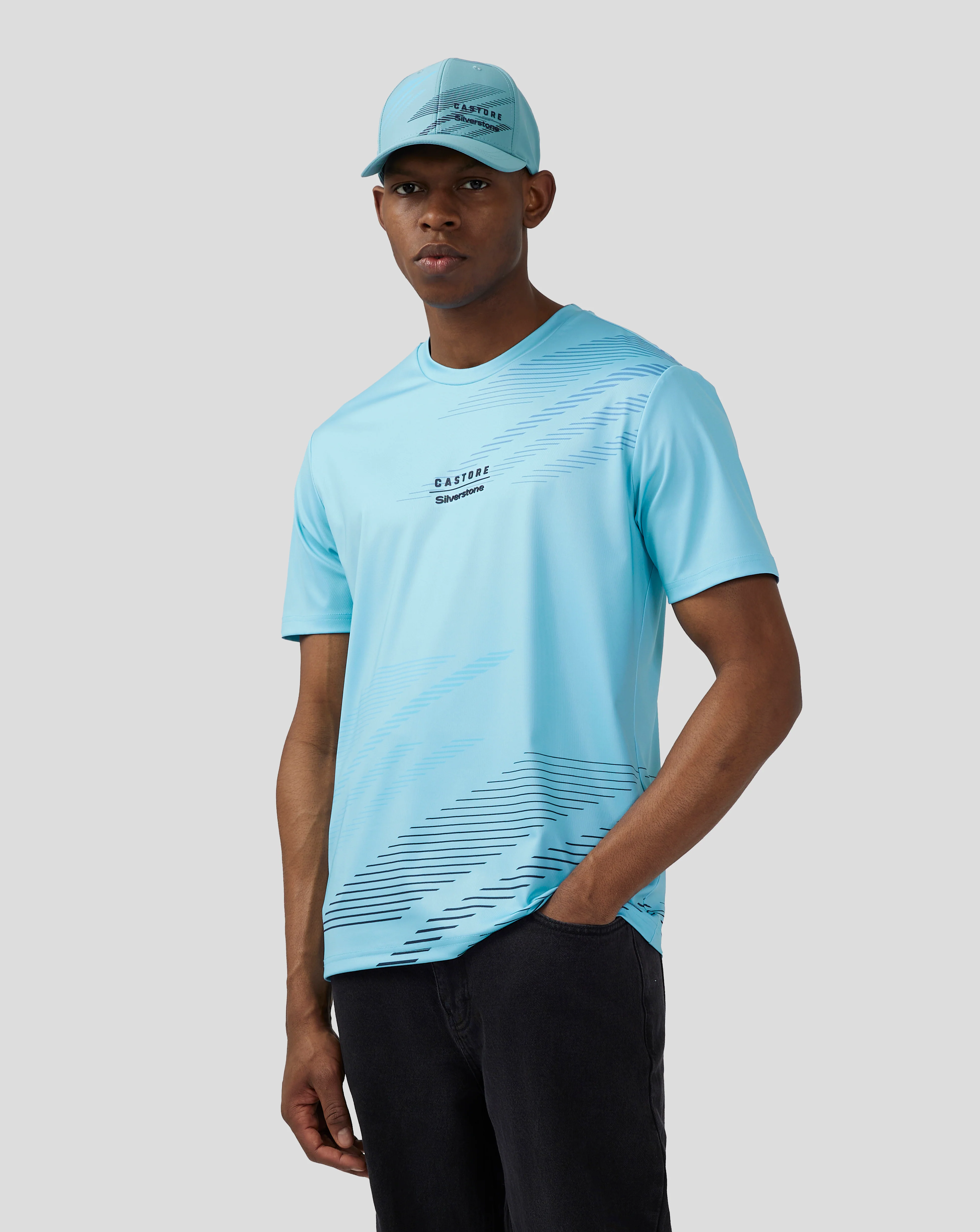 Unisex Silverstone x Castore Sublimated Short Sleeve T-Shirt - Cabana Blue - Image 5