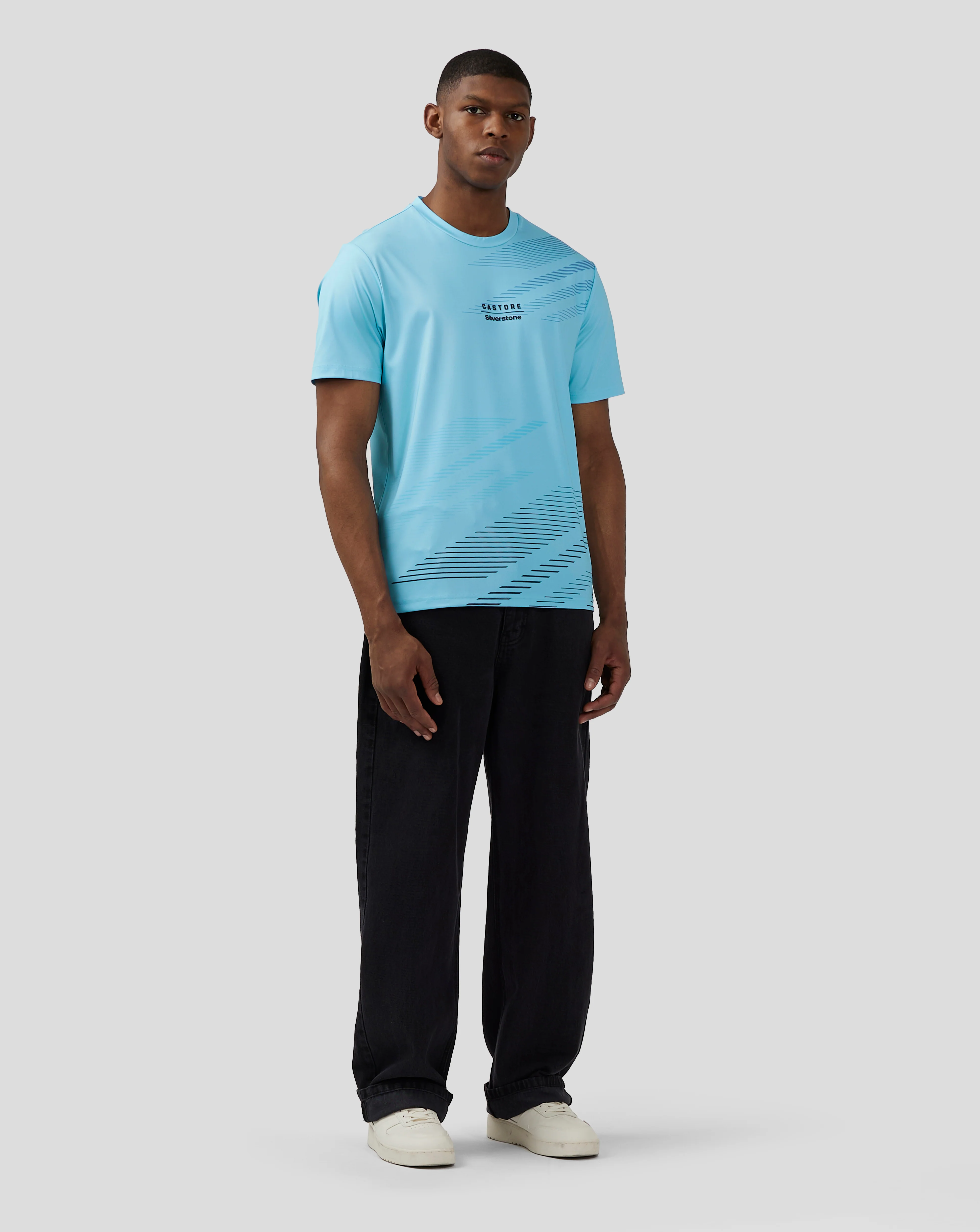 Unisex Silverstone x Castore Sublimated Short Sleeve T-Shirt - Cabana Blue - Image 9