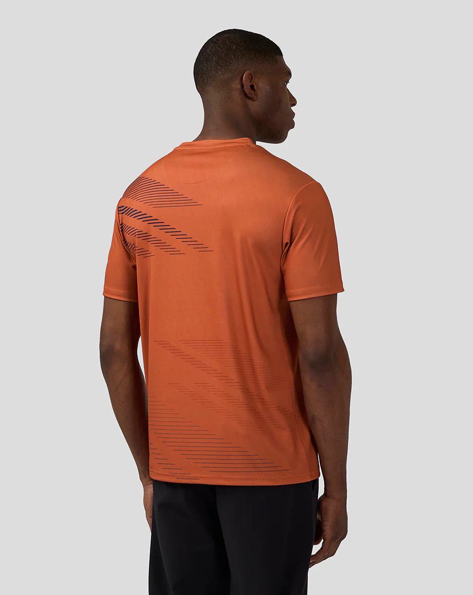 Unisex Silverstone Sublimated Short Sleeve T-Shirt - Orange Rust - Image 3