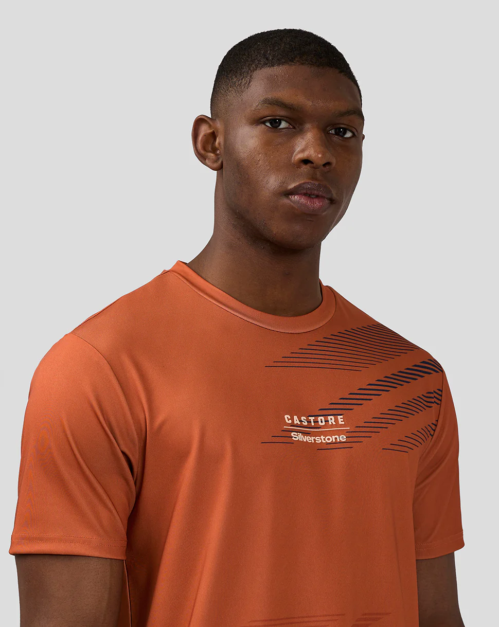 Unisex Silverstone Sublimated Short Sleeve T-Shirt - Orange Rust - Image 7