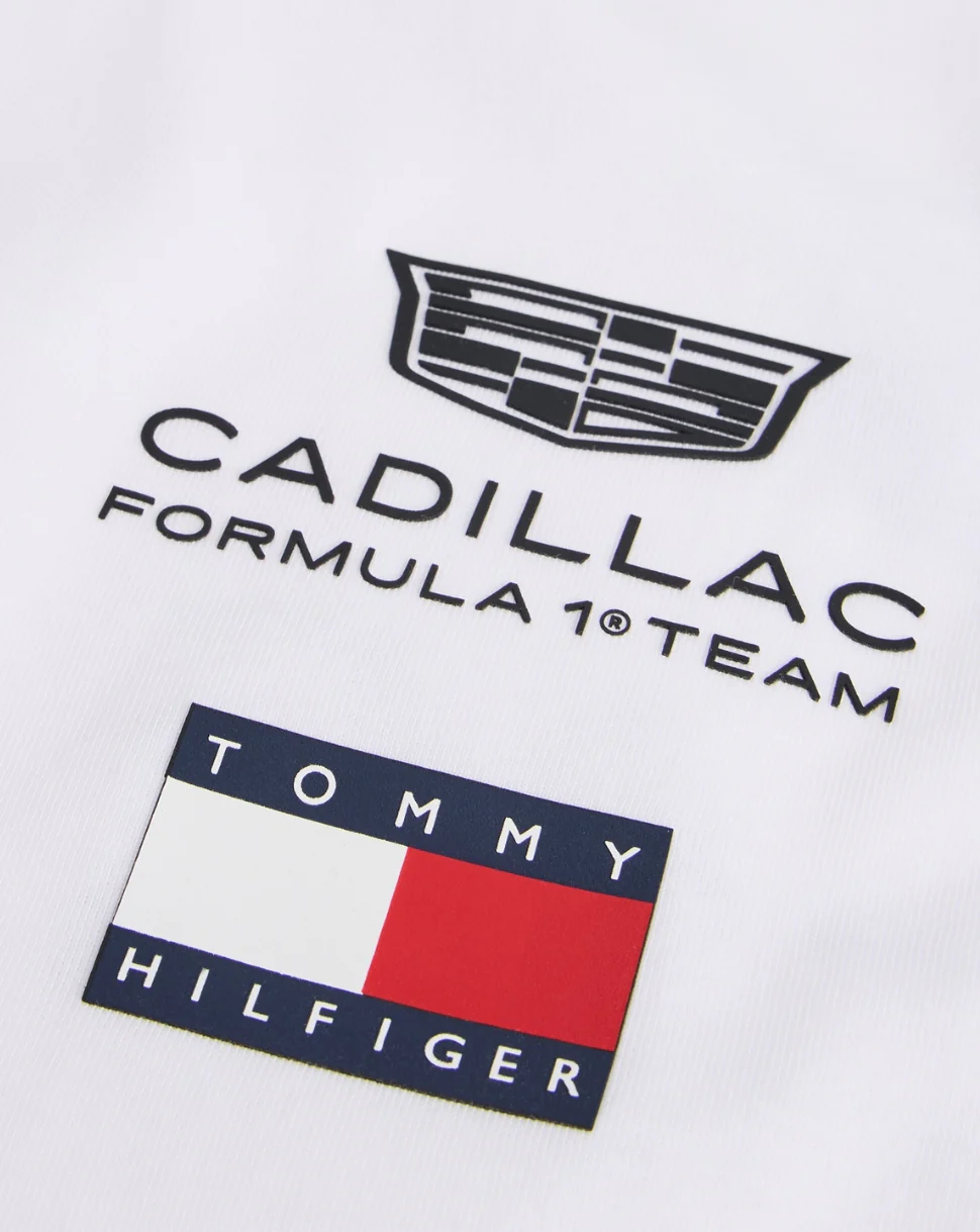 Tommy Hilfiger X Cadillac F1 Unisex Team T-Shirt - White - Image 3