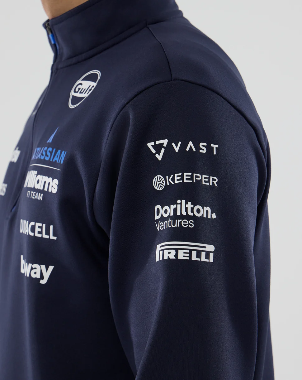 Williams Racing 2026 F1 Men's Team Quarter-Zip - Navy - Image 5