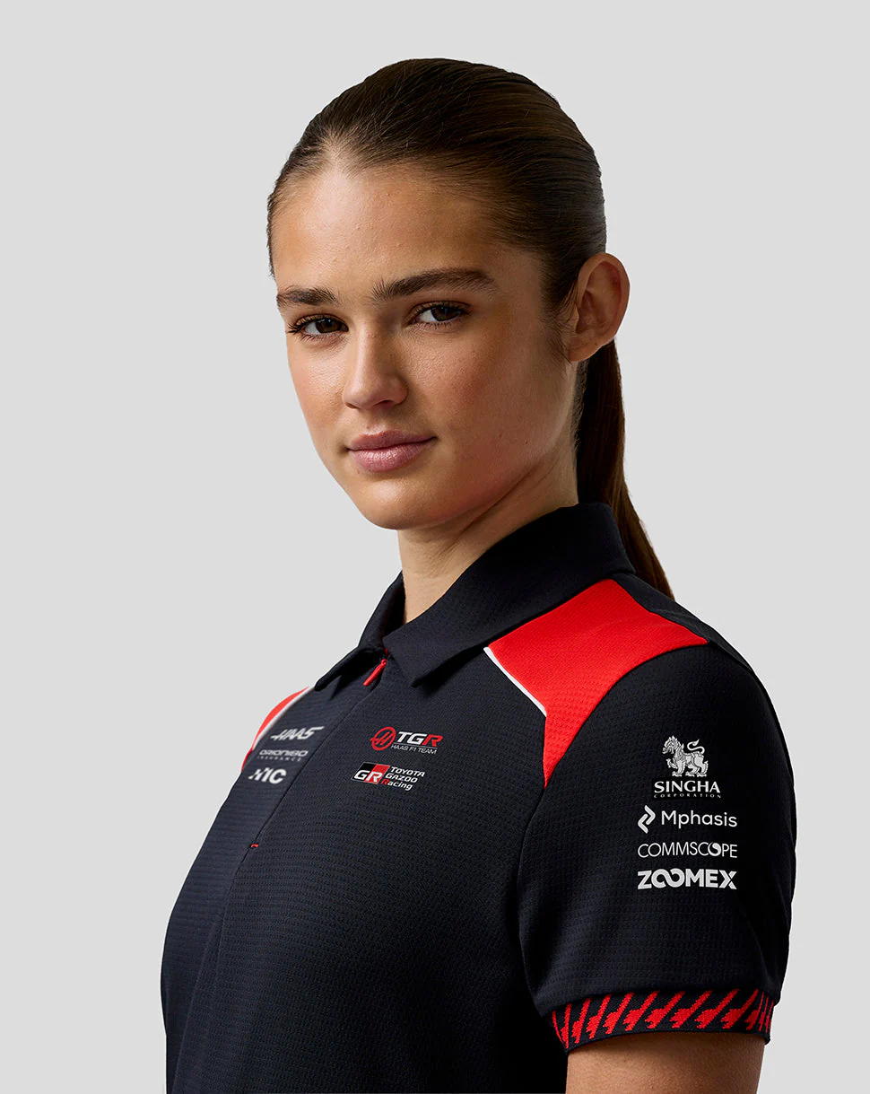 Official Haas Team Women's Short Sleeve Polo Shirt - Image 5